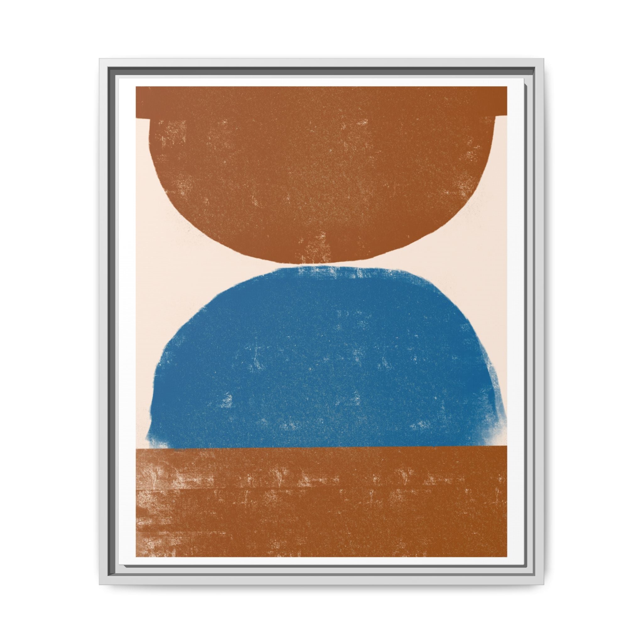 Cobalt Ember Equilibrium - Framed