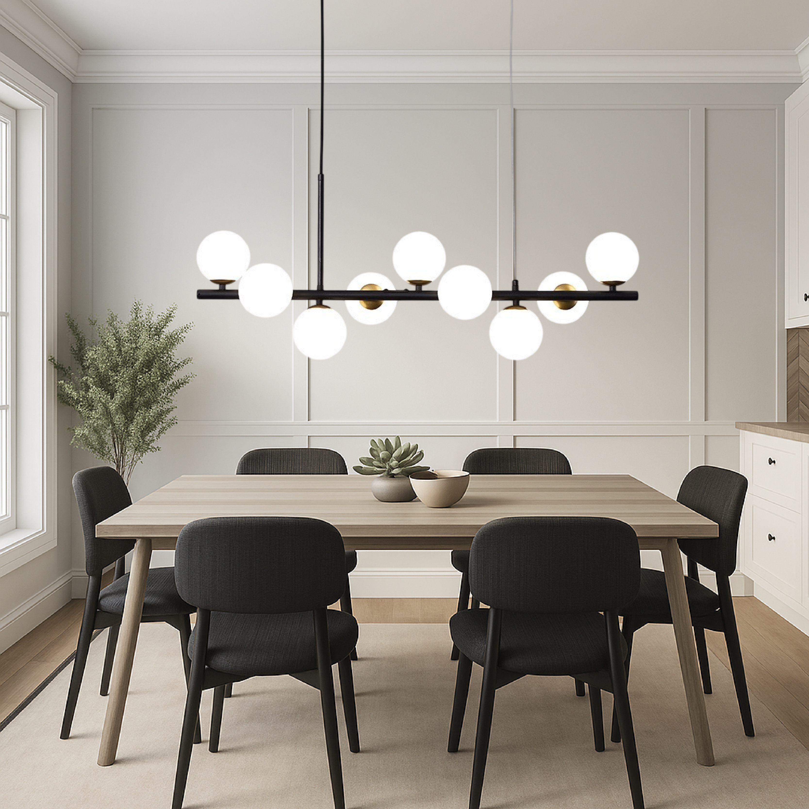 Dining Room Black Pendant Light