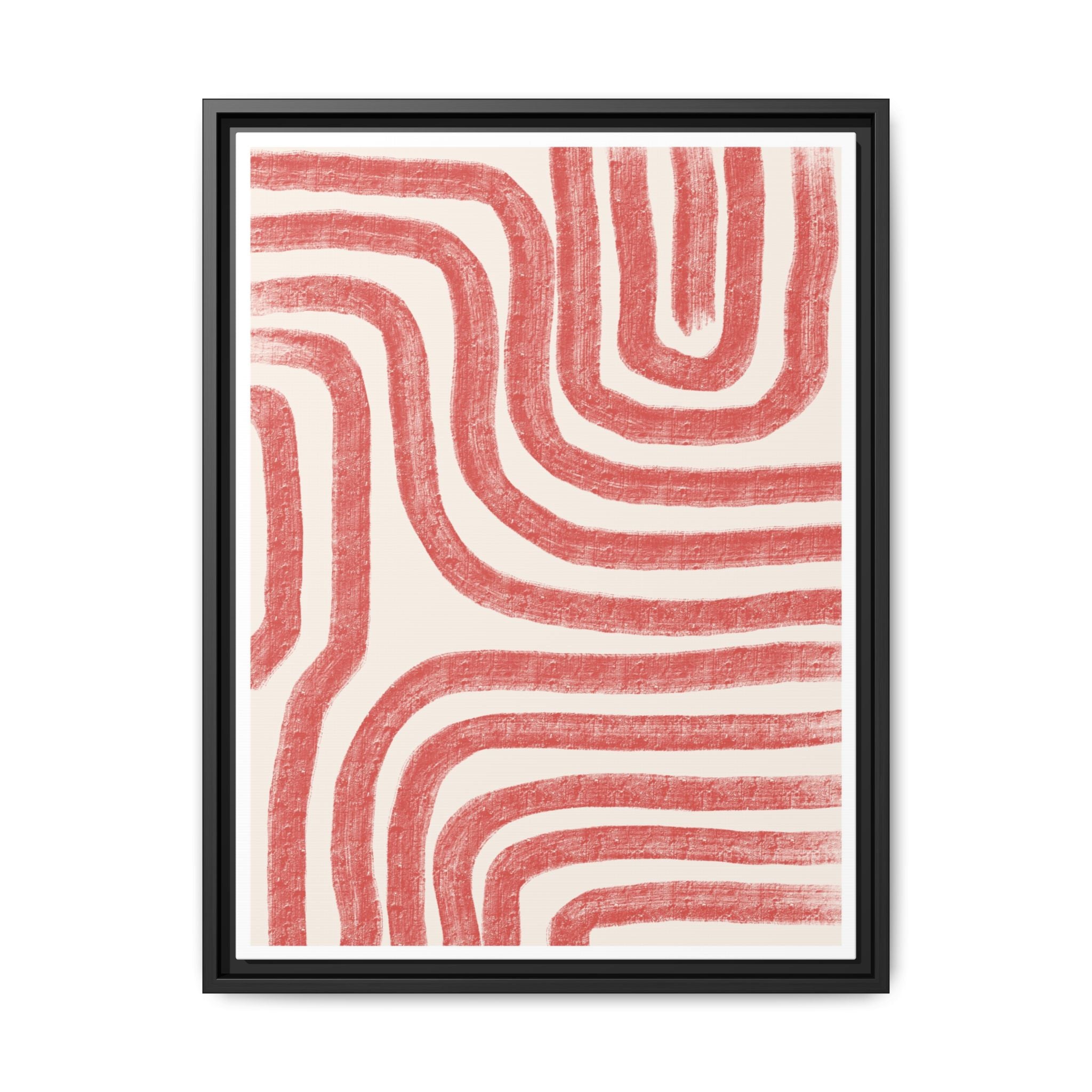 Coral Drift Pathways - Framed