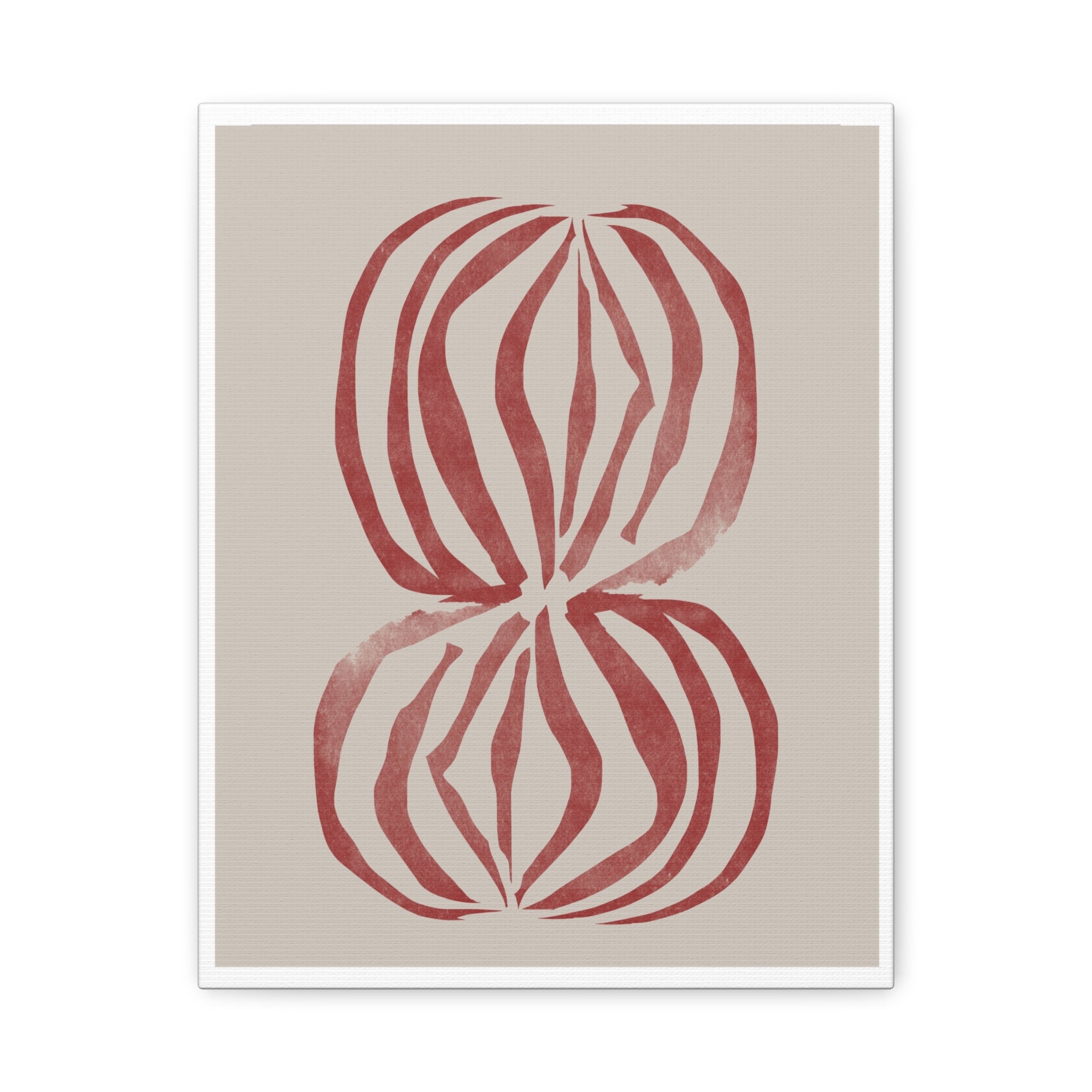 Crimson Petal Echoes - Canvas