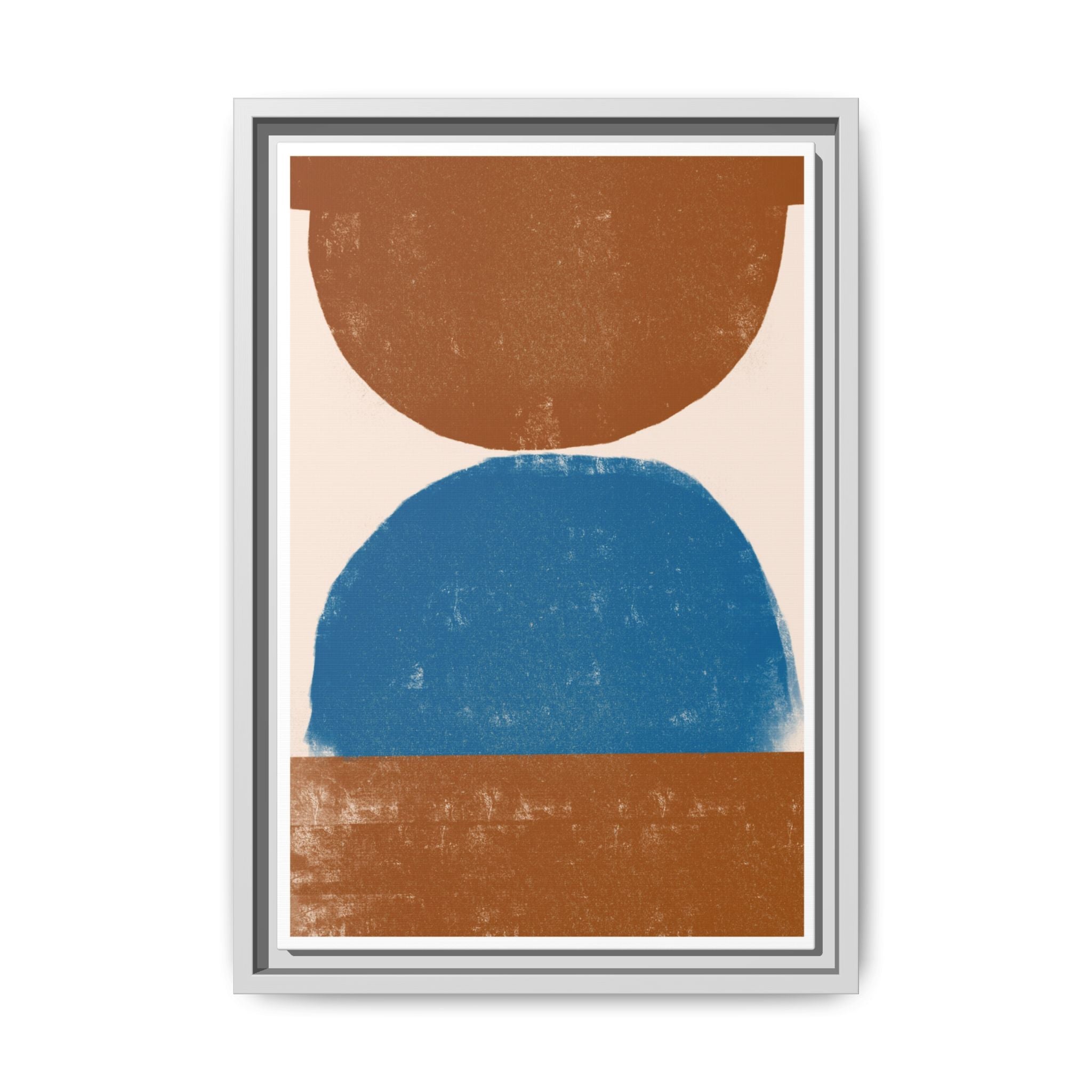 Cobalt Ember Equilibrium - Framed