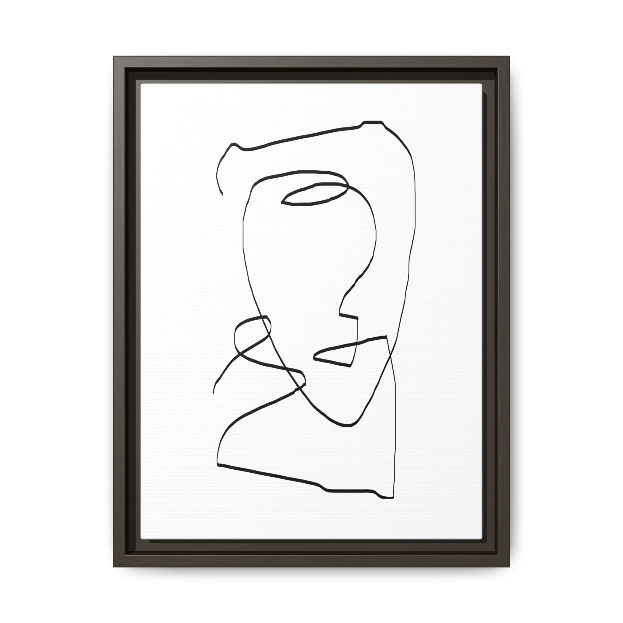 Silent Contour Reverie - Framed