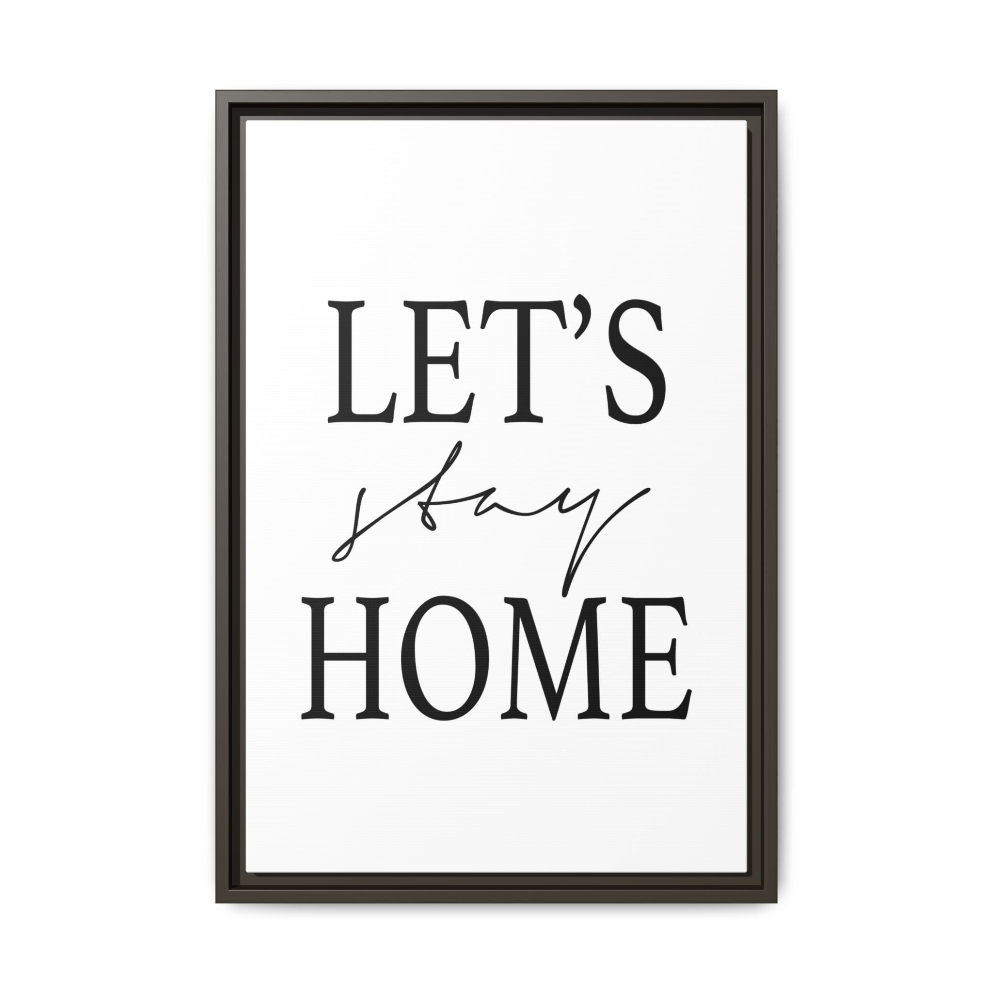 Gentle Haven Typography Glow - Framed