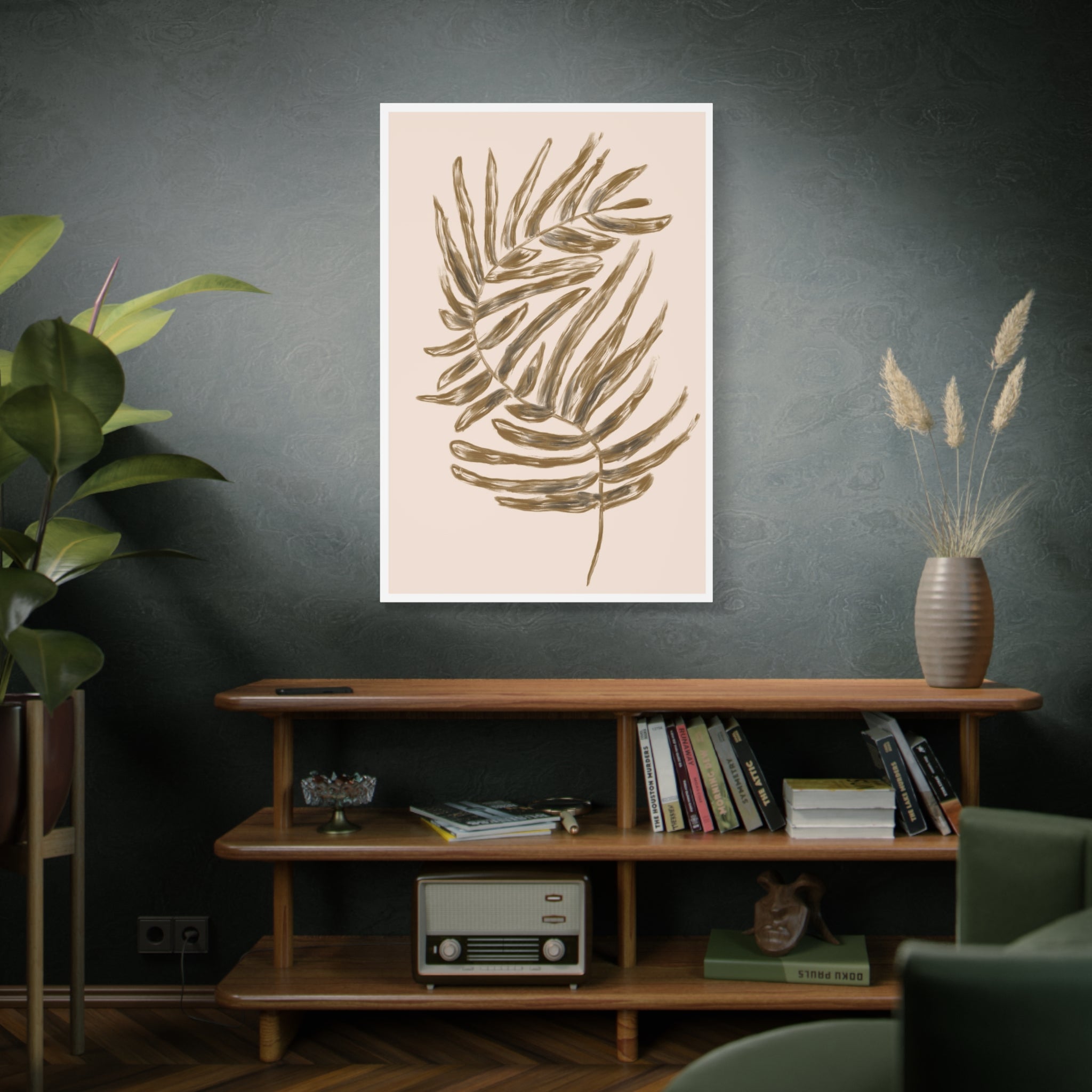 Golden Frond Reverie - Canvas