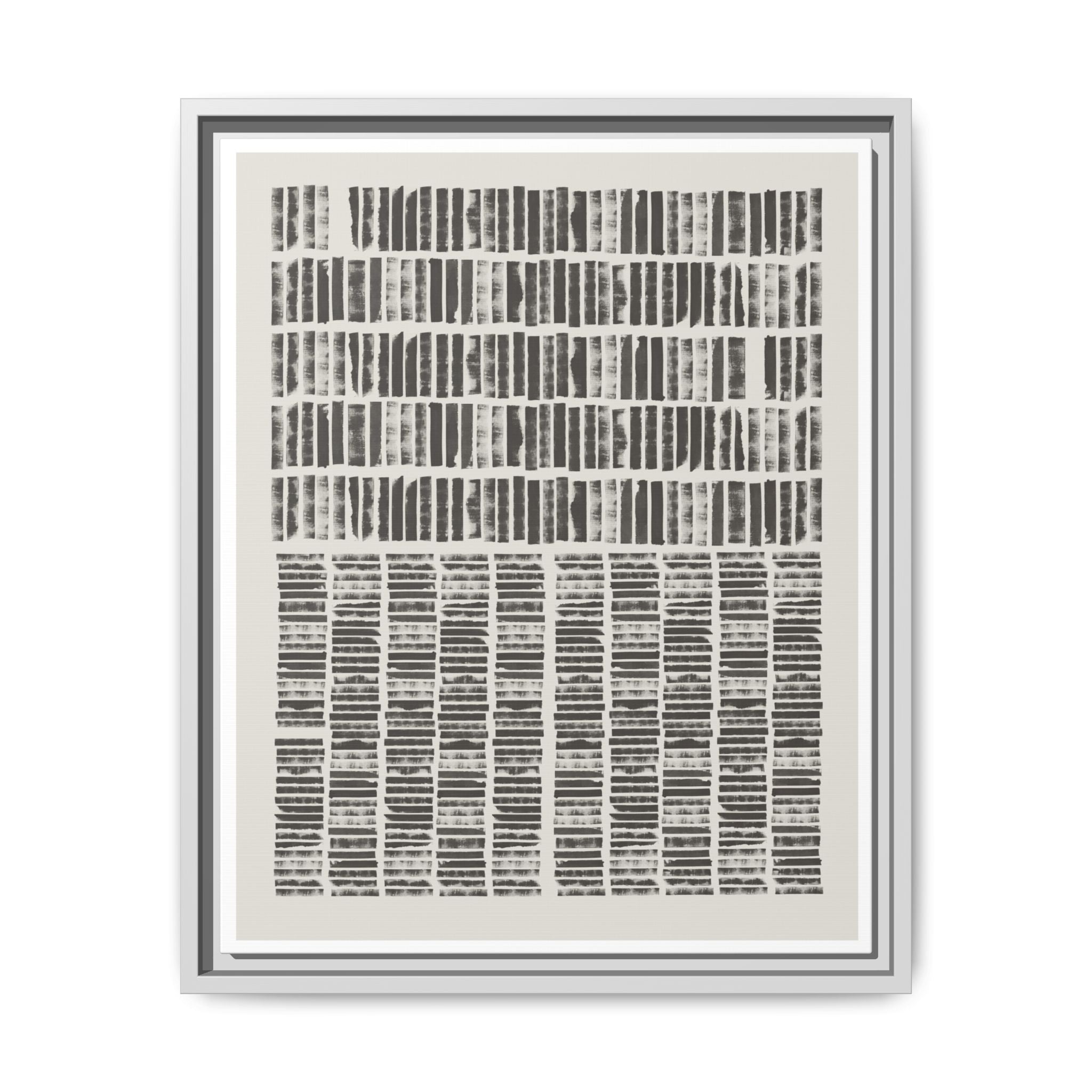 Shadow Rhythm Columns - Framed