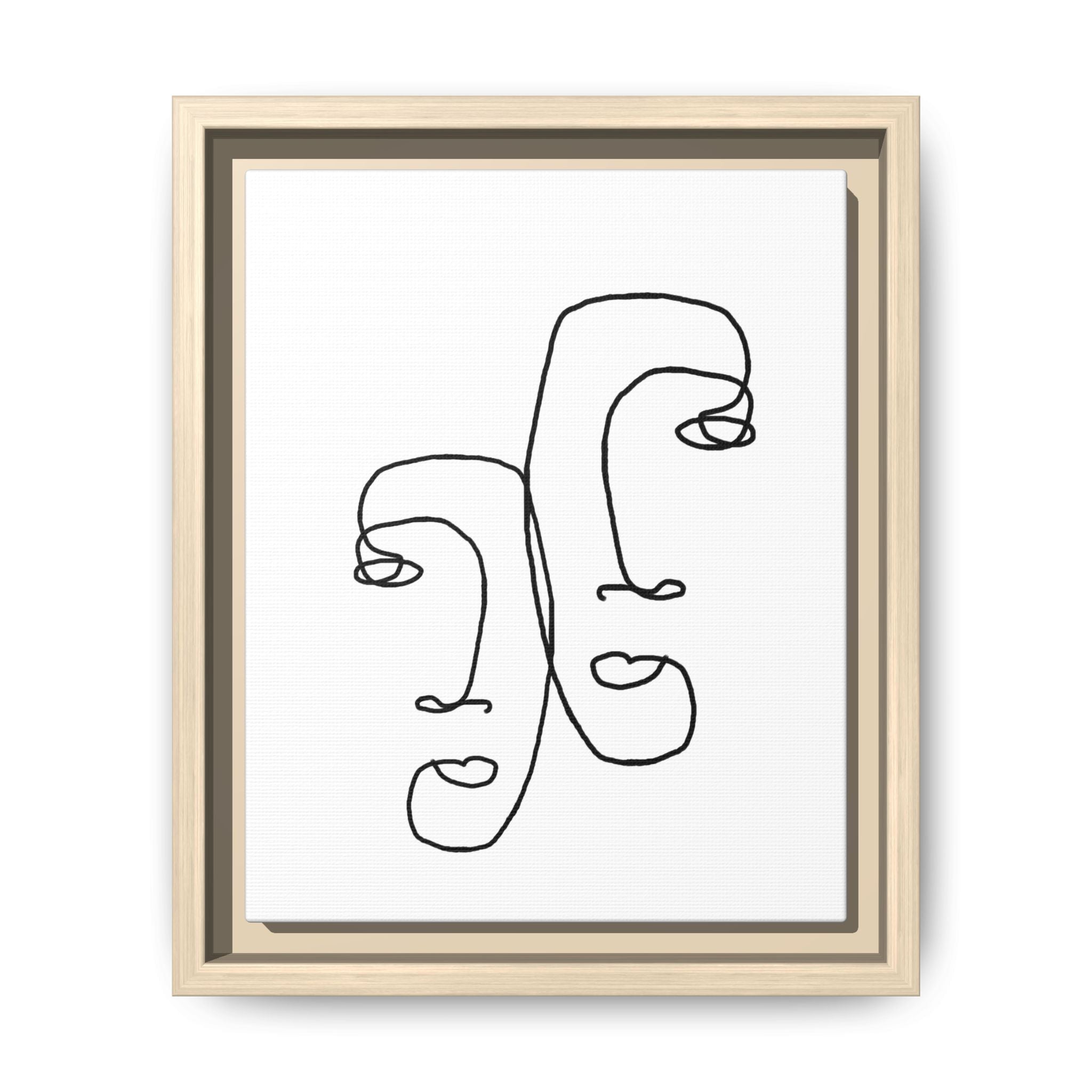 Silent Dual Reflections - Framed