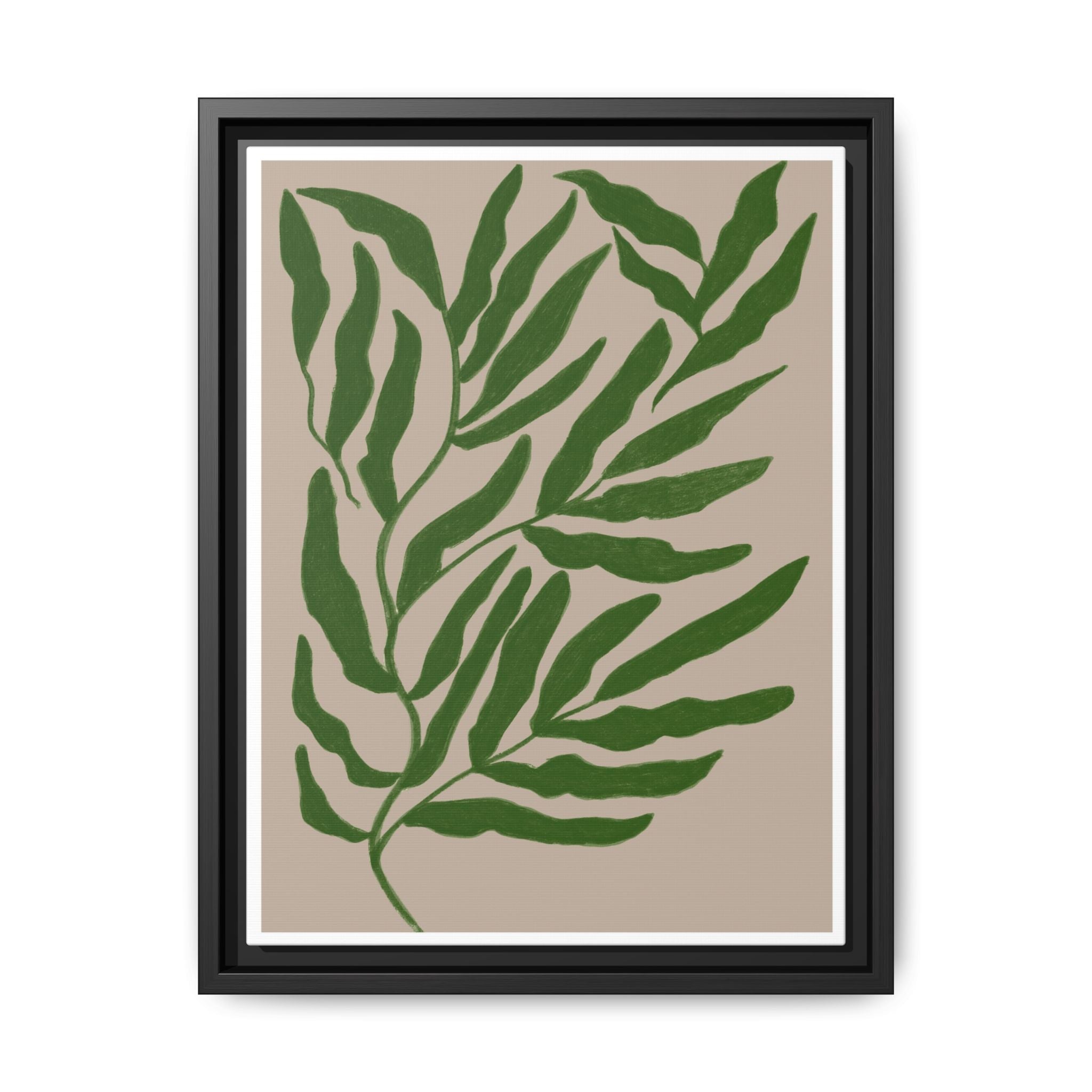 Emerald Canopy Drift - Framed