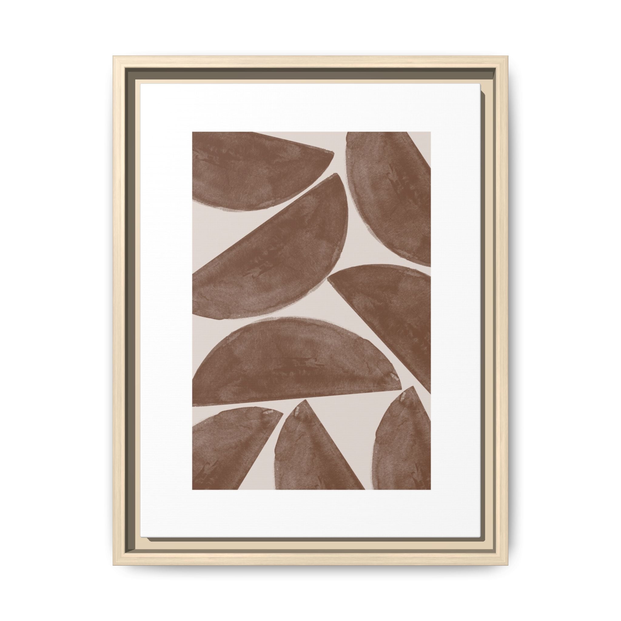 Terracotta Crescent Rhythm - Framed