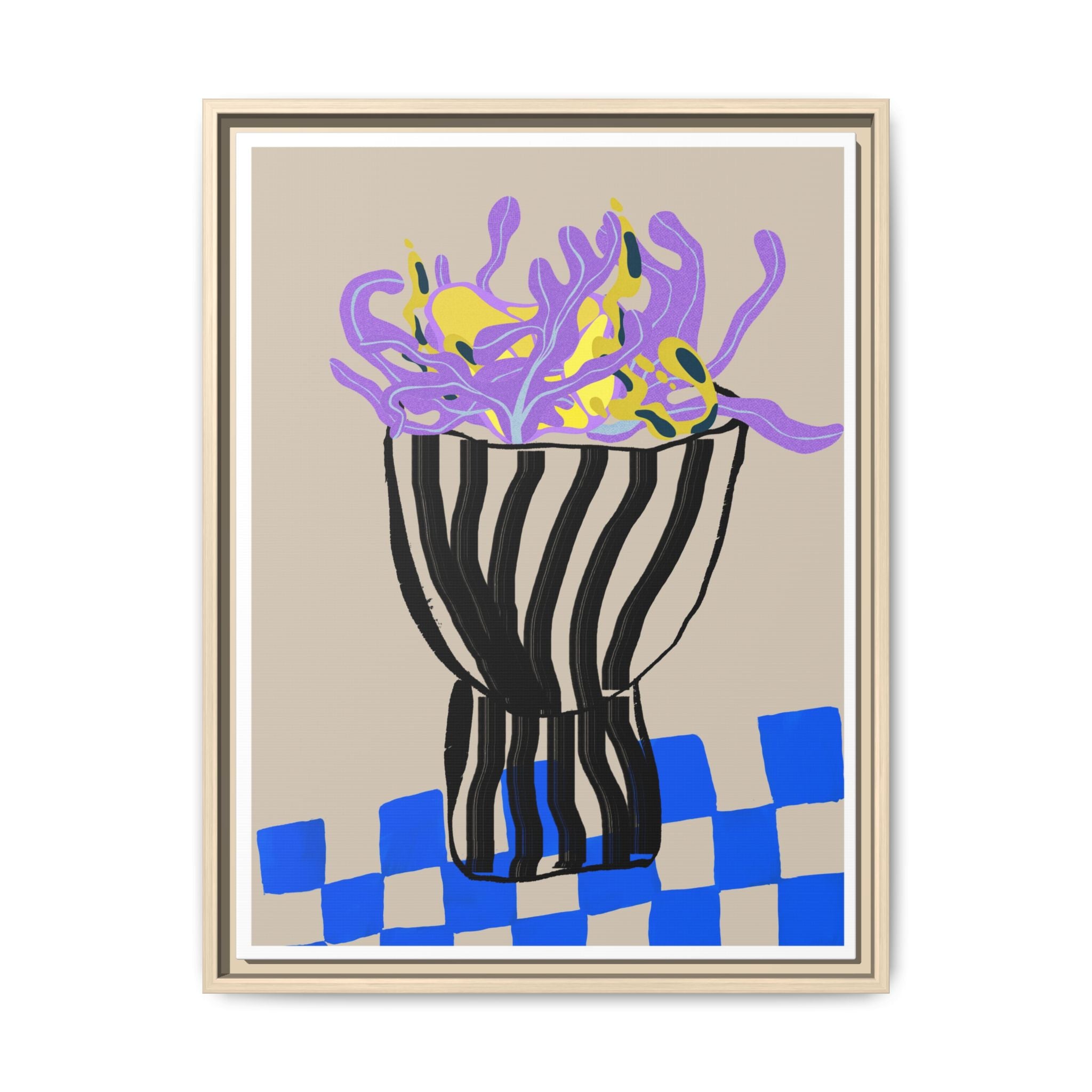 Lavender Coral Mirage - Framed