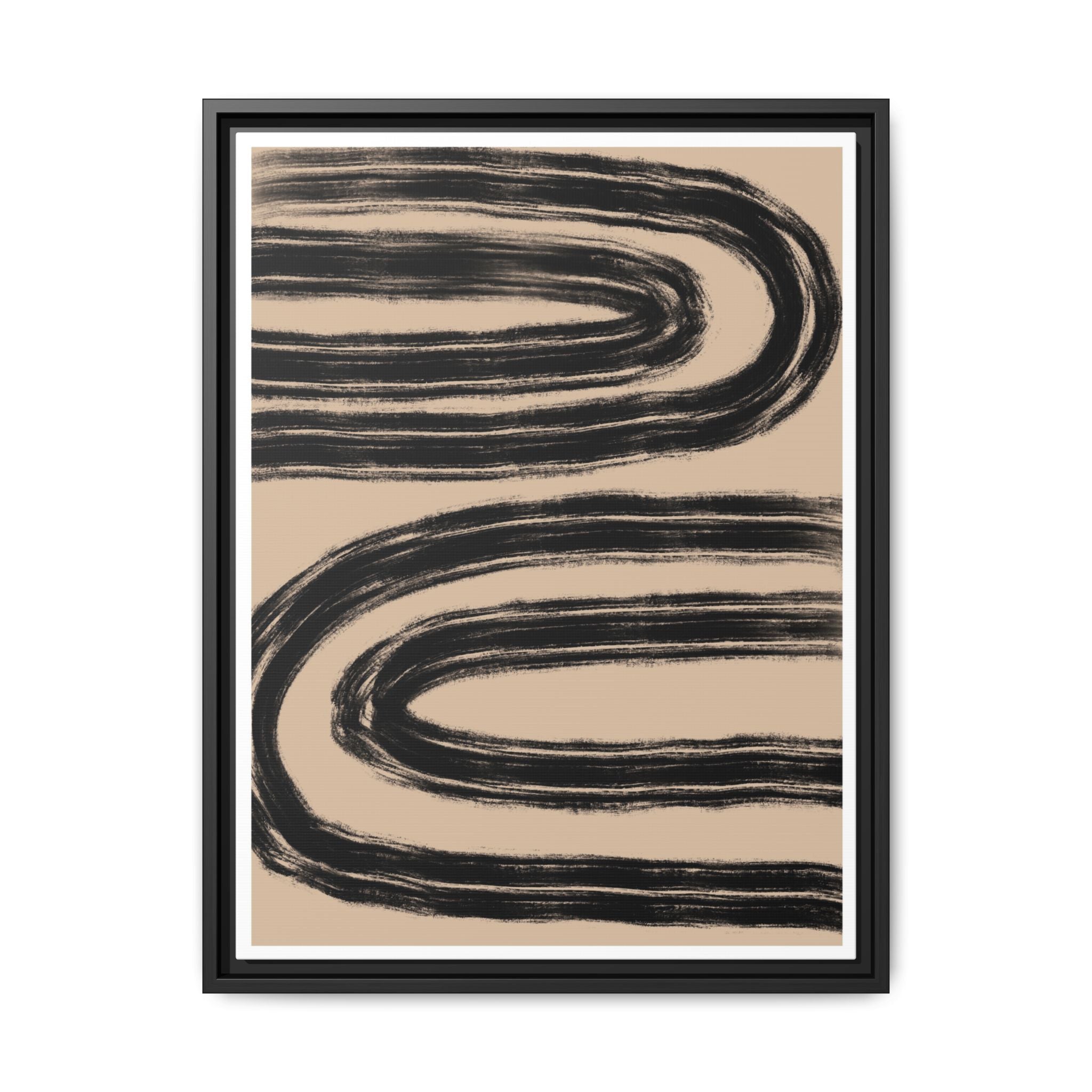 Midnight Current Echoes - Framed