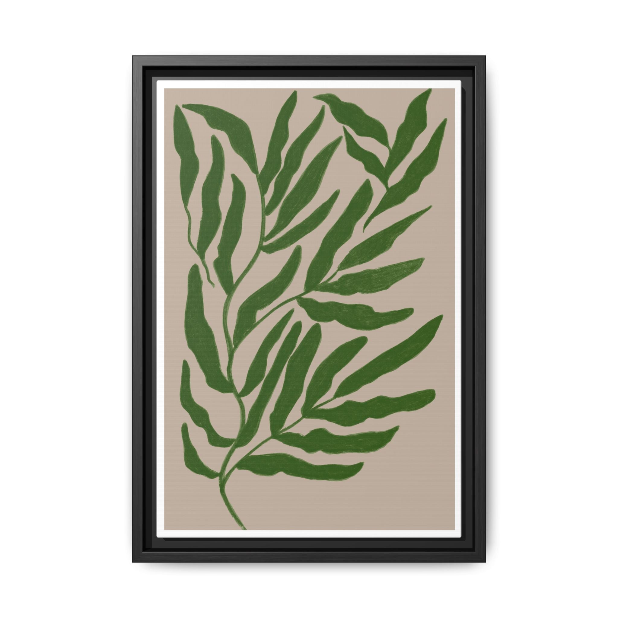 Emerald Canopy Drift - Framed