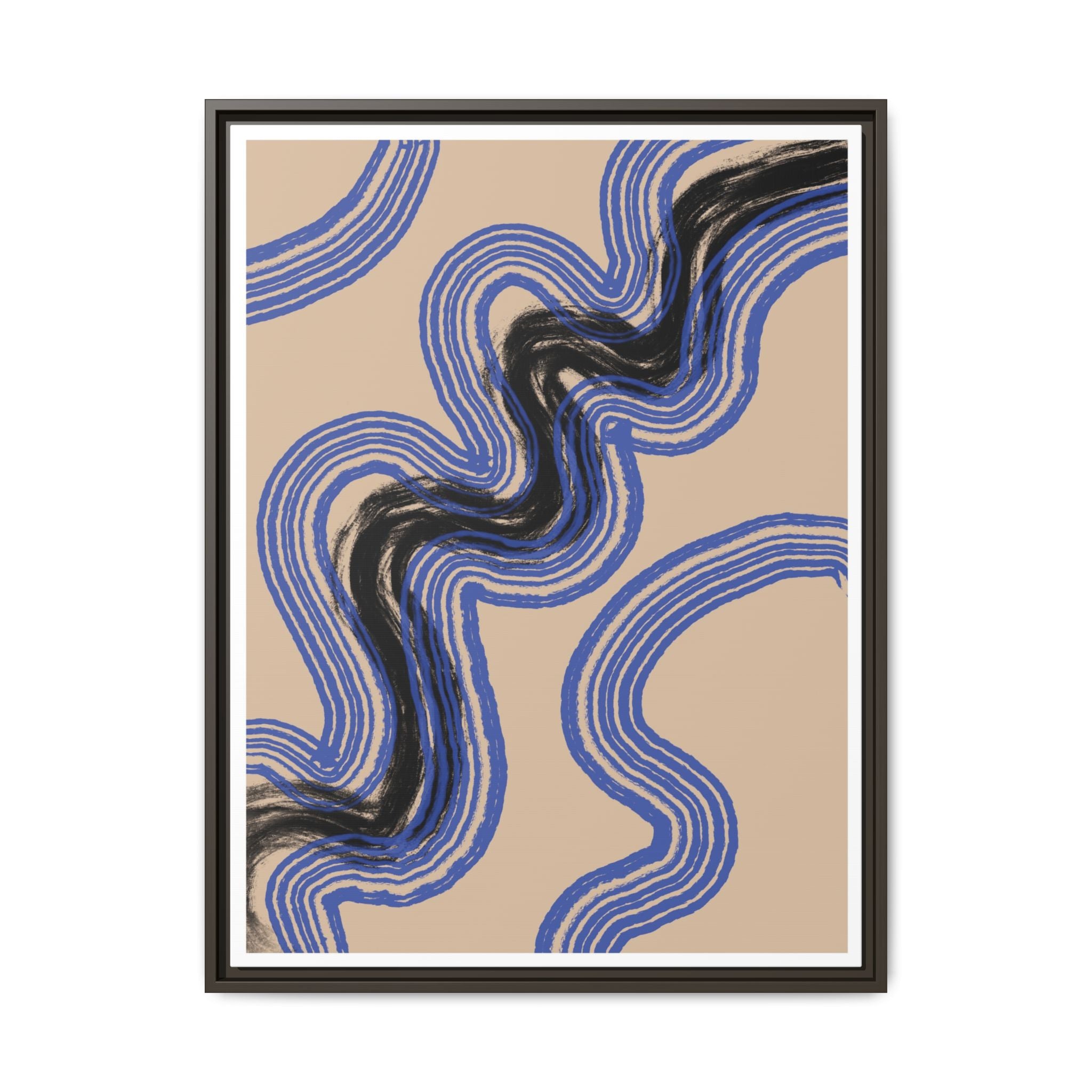 Indigo Rhythm Passage - Framed