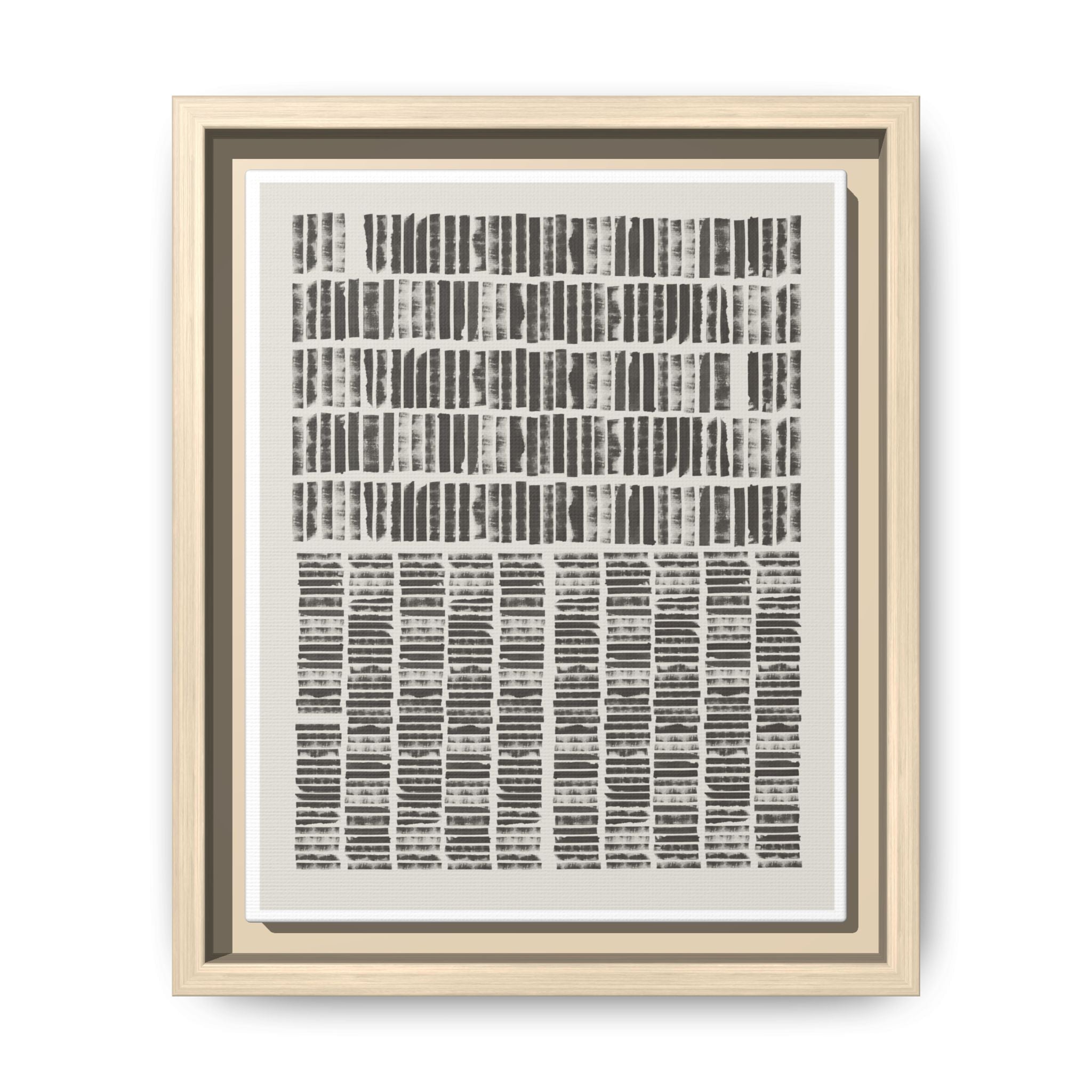 Shadow Rhythm Columns - Framed