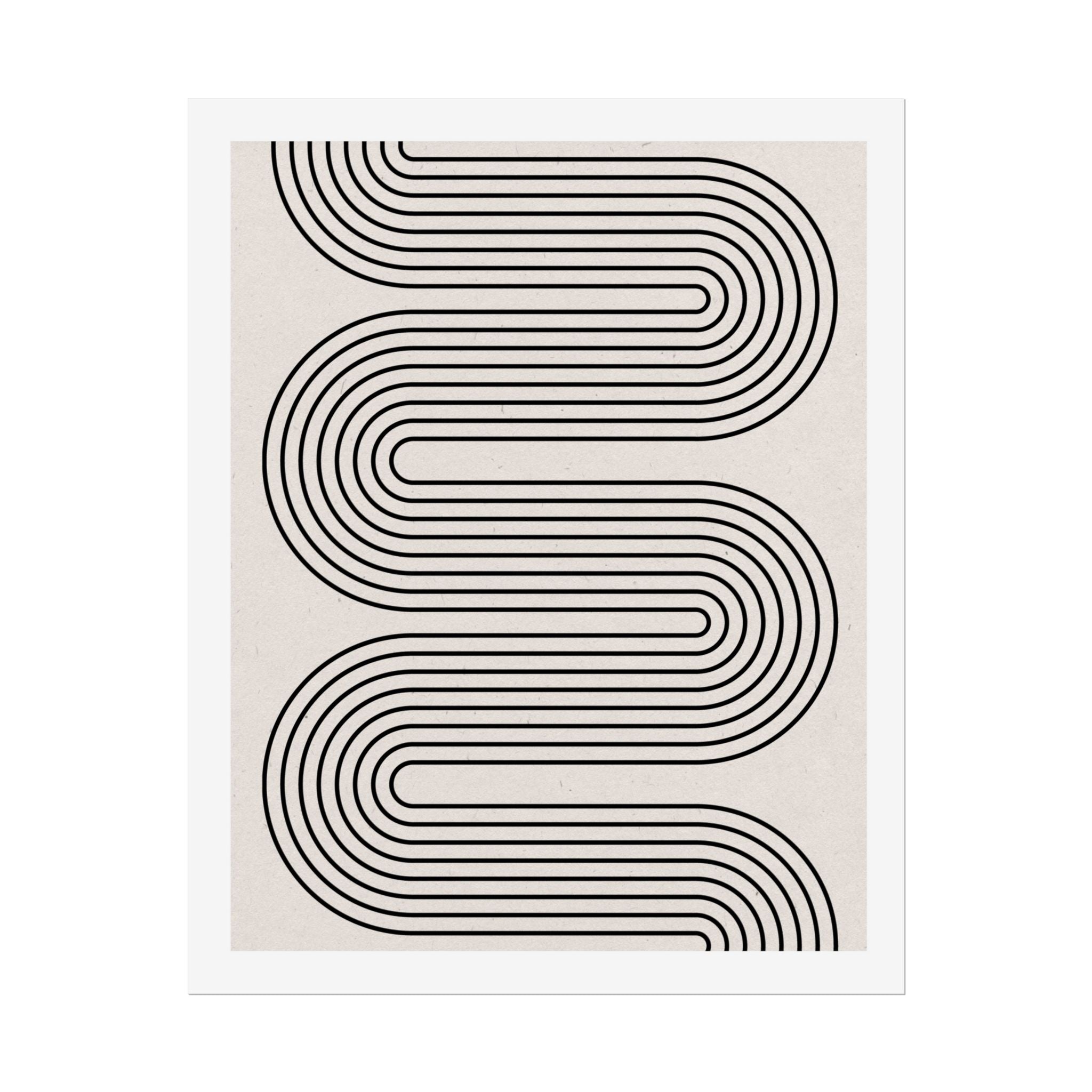Monoline Rhythm Cascade - Poster
