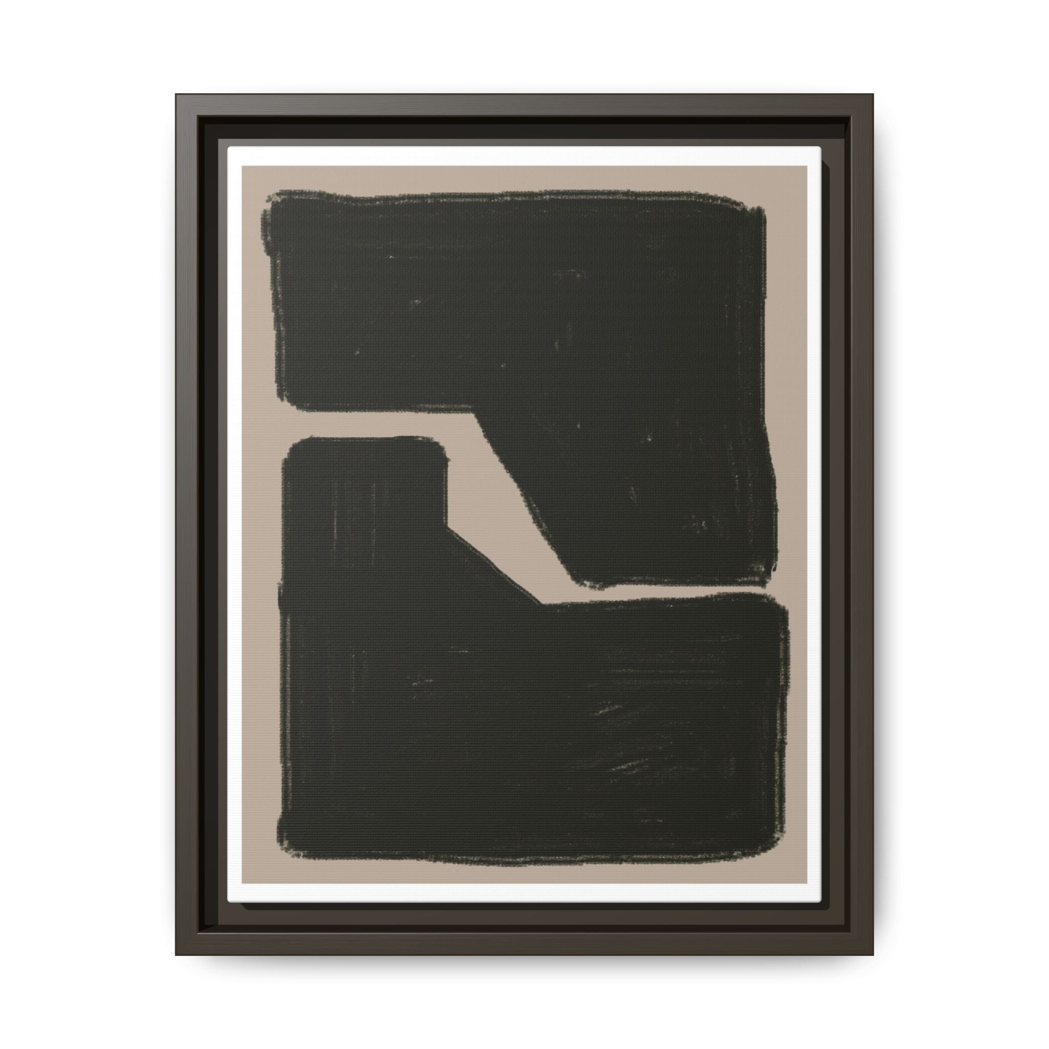 Midnight Geometry Passage - Framed