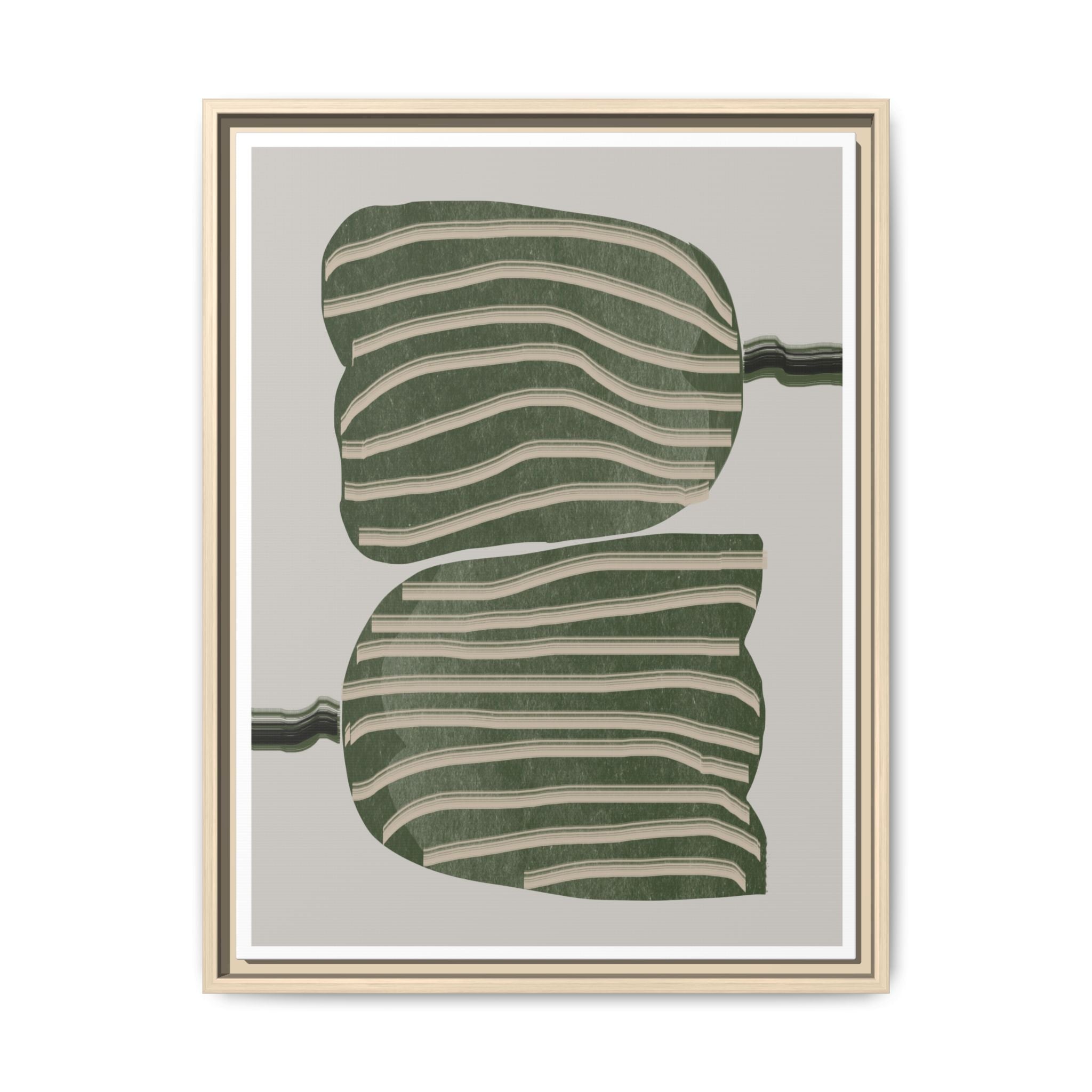 Verdant Echo Layers - Framed