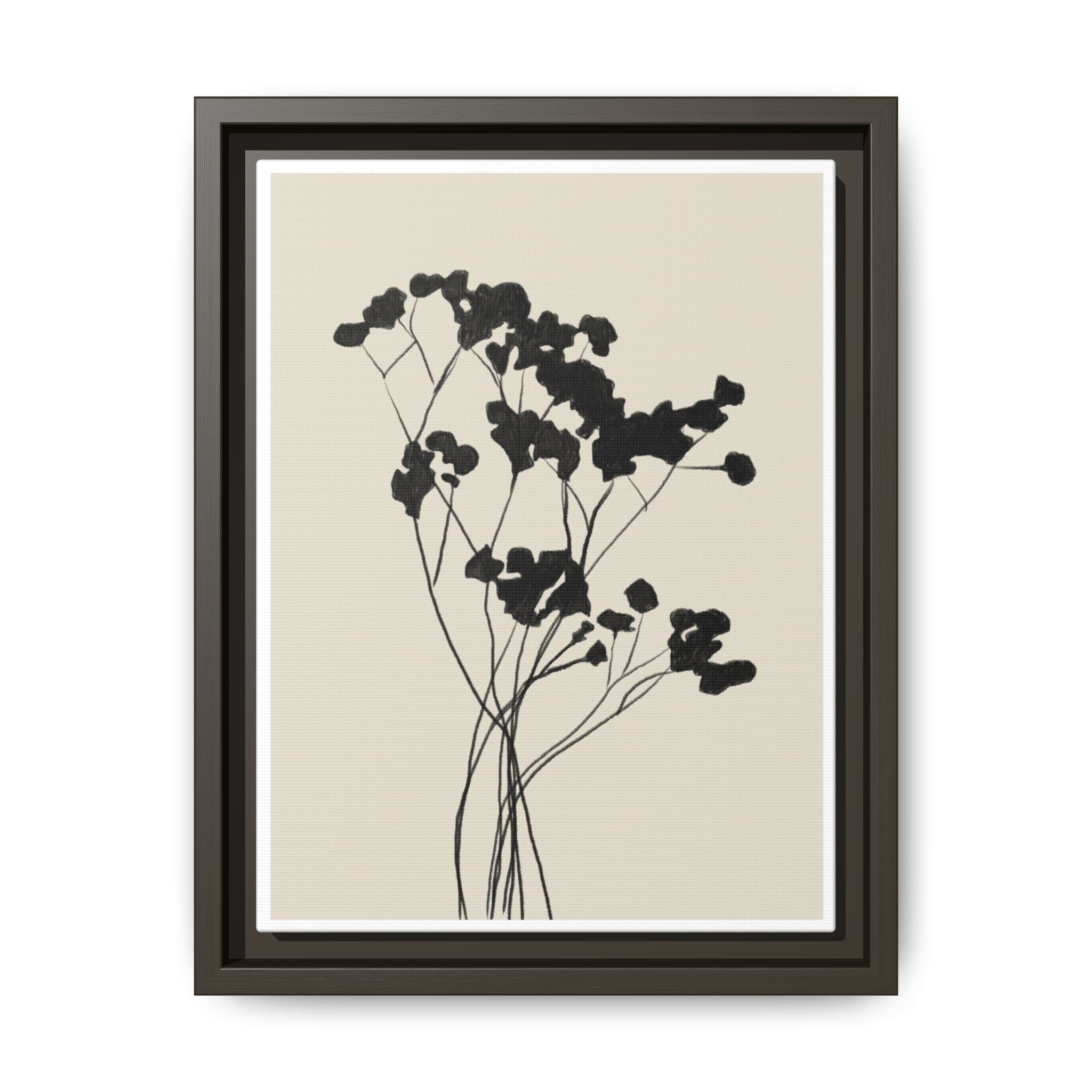 Velvet Bloom Silhouettes - Framed