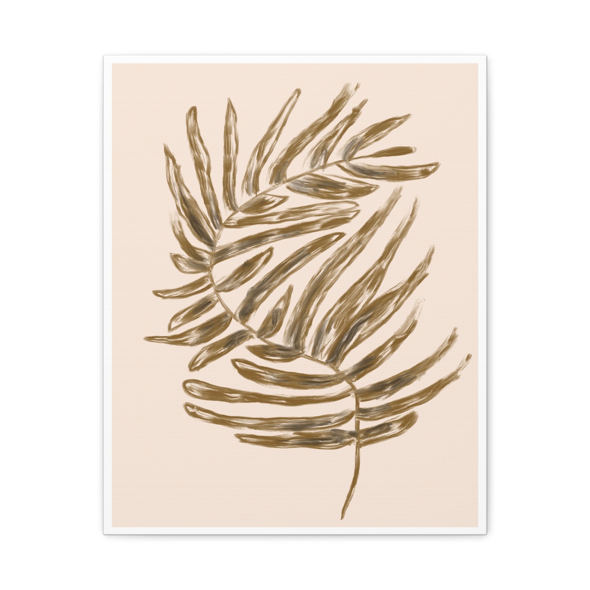 Golden Frond Reverie - Canvas