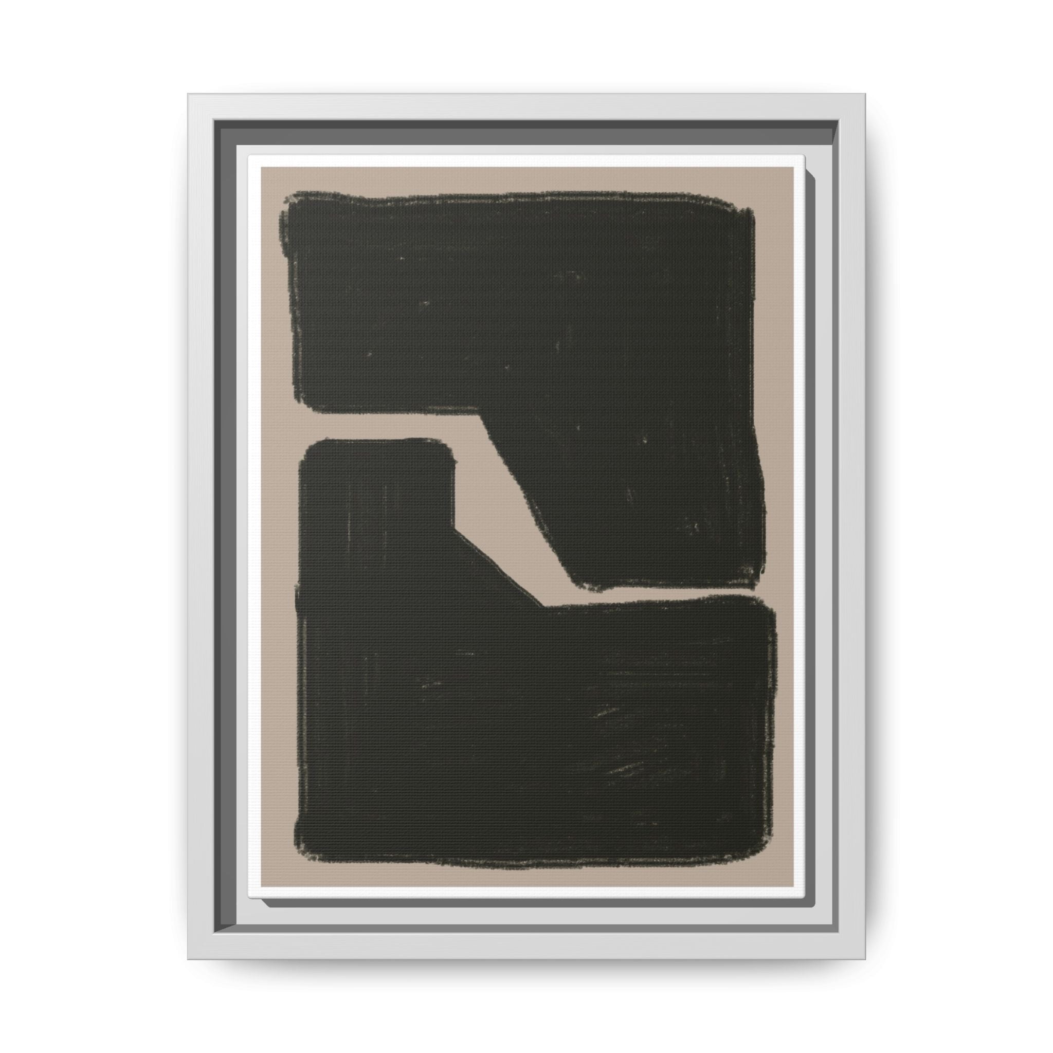 Midnight Geometry Passage - Framed
