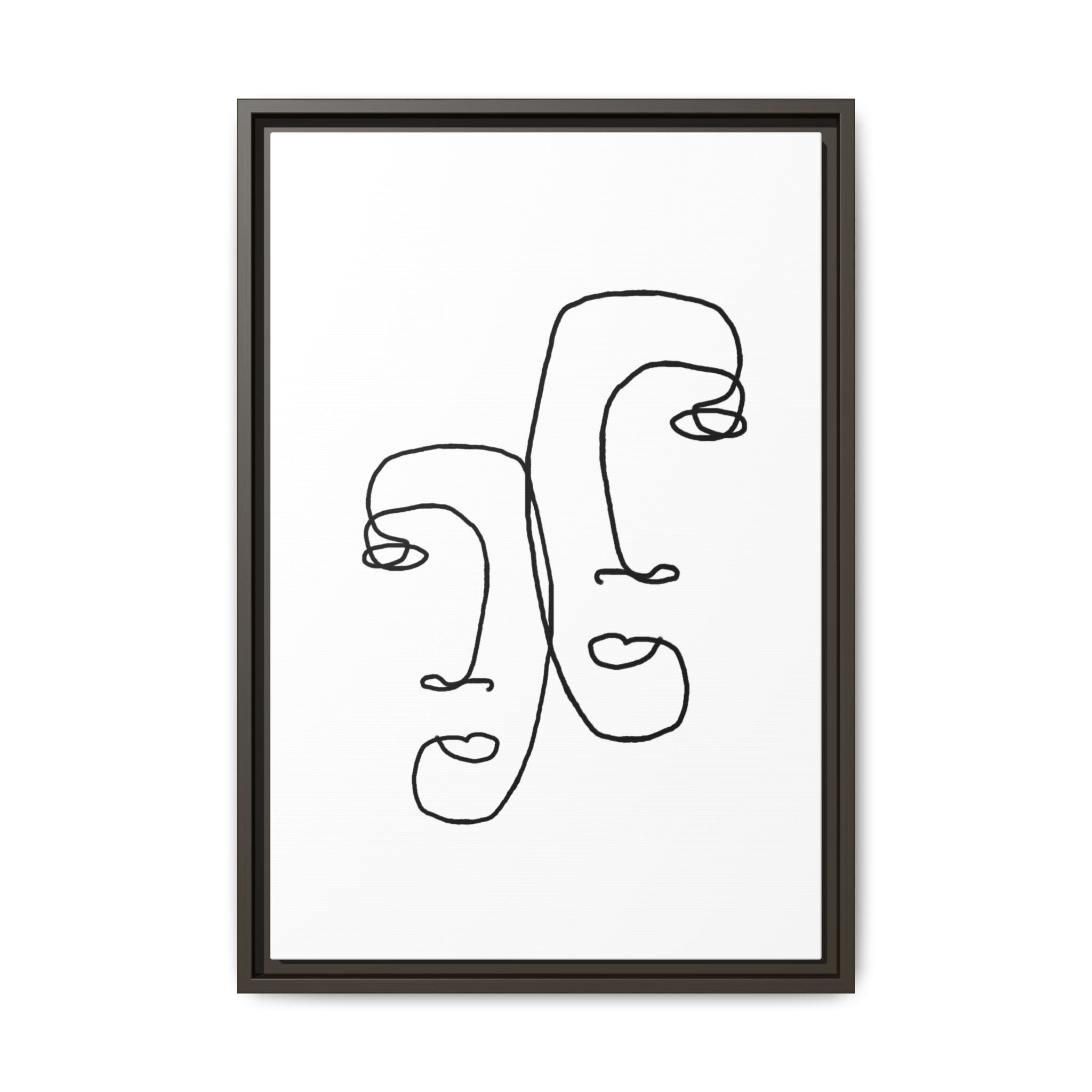 Silent Dual Reflections - Framed
