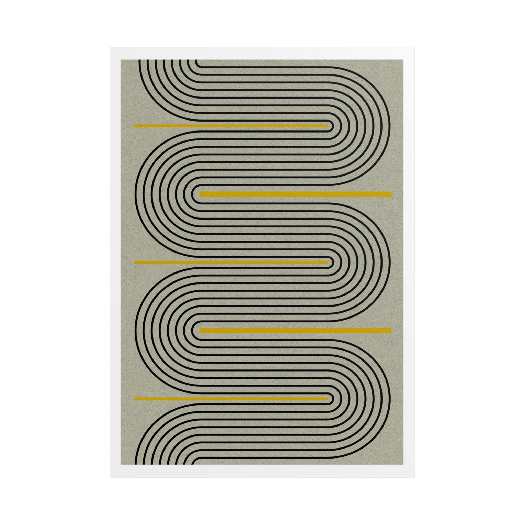 Golden Current Geometry - Poster