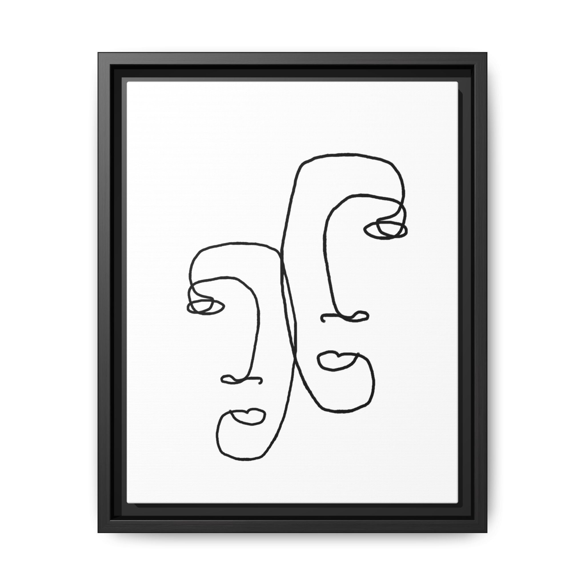 Silent Dual Reflections - Framed