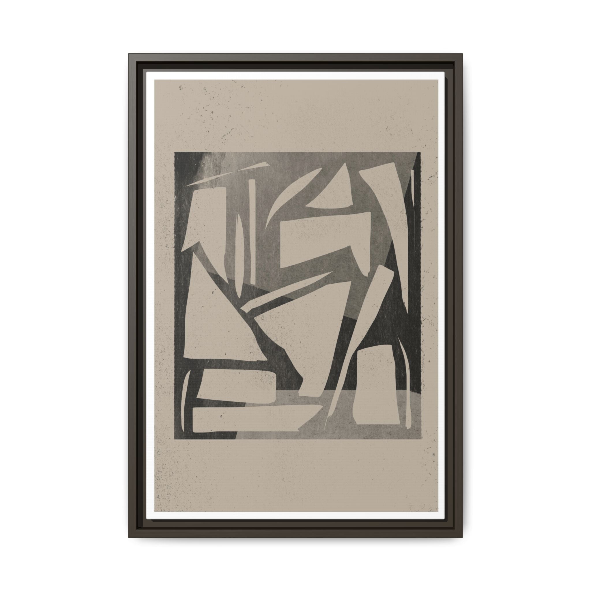 Shadow Fragment Rhythm Study - Framed