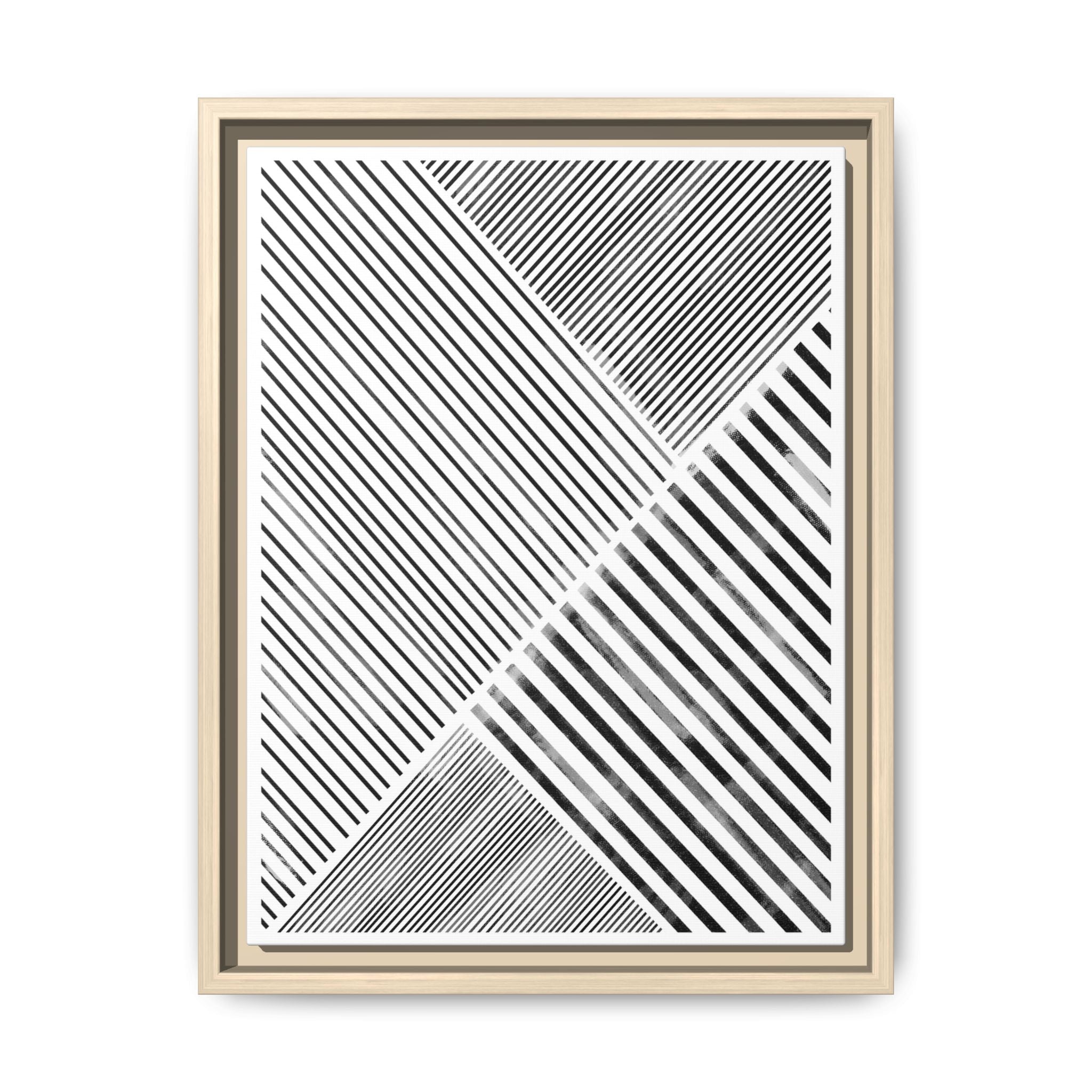 Monochrome Motion Angles - Framed