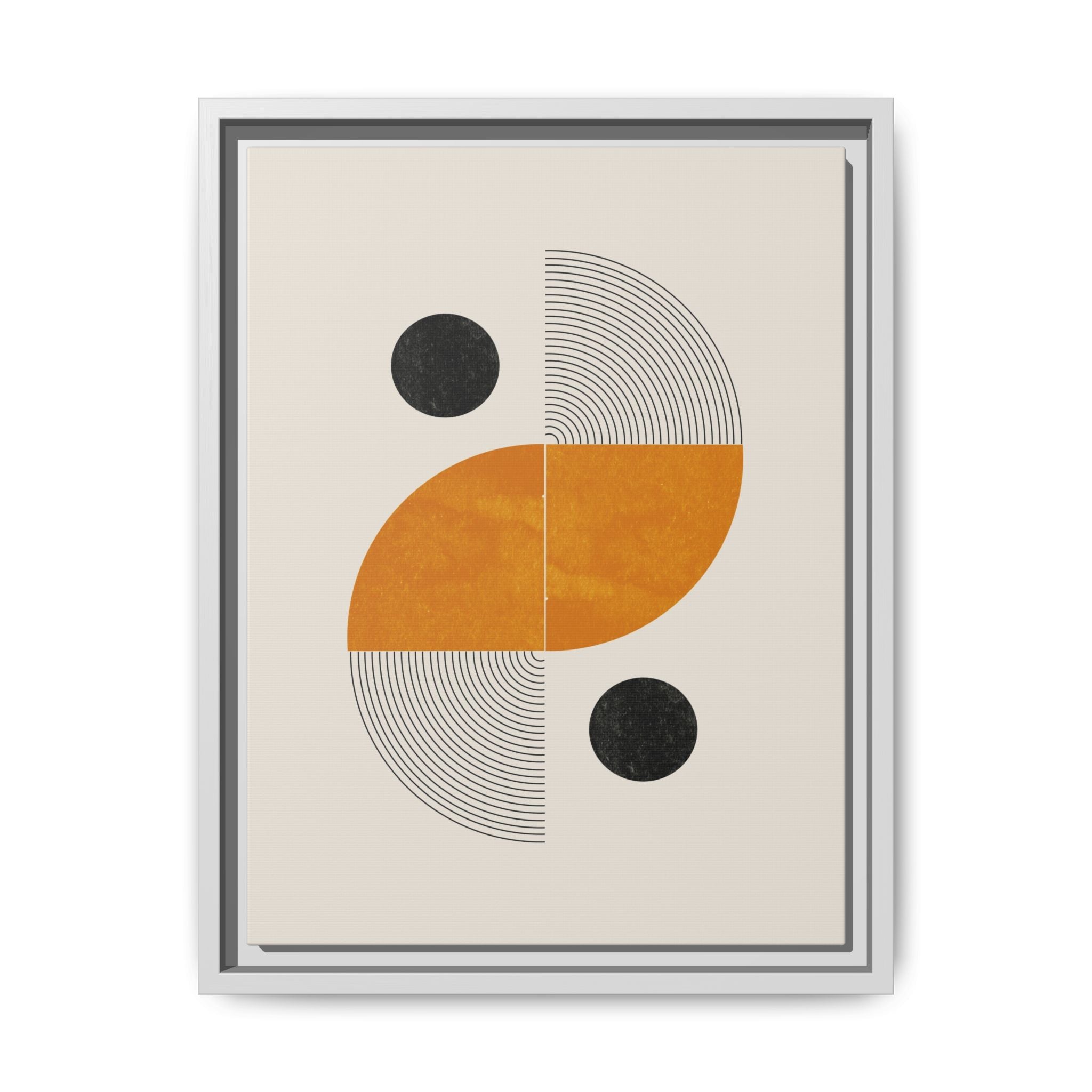 Amber Orbit Balance - Framed