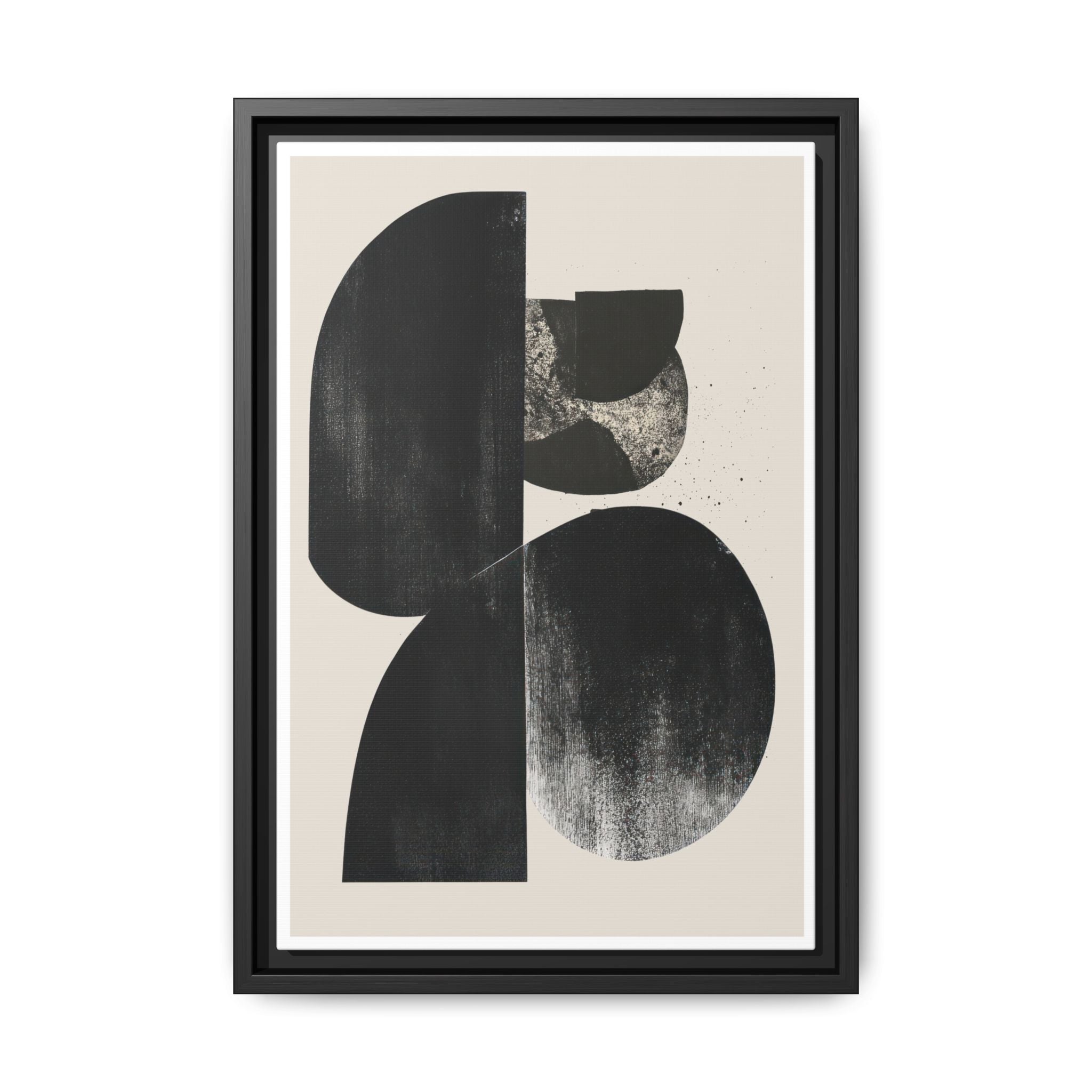 Obsidian Drift Composition - Framed
