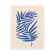Sapphire Frond Harmony - Canvas