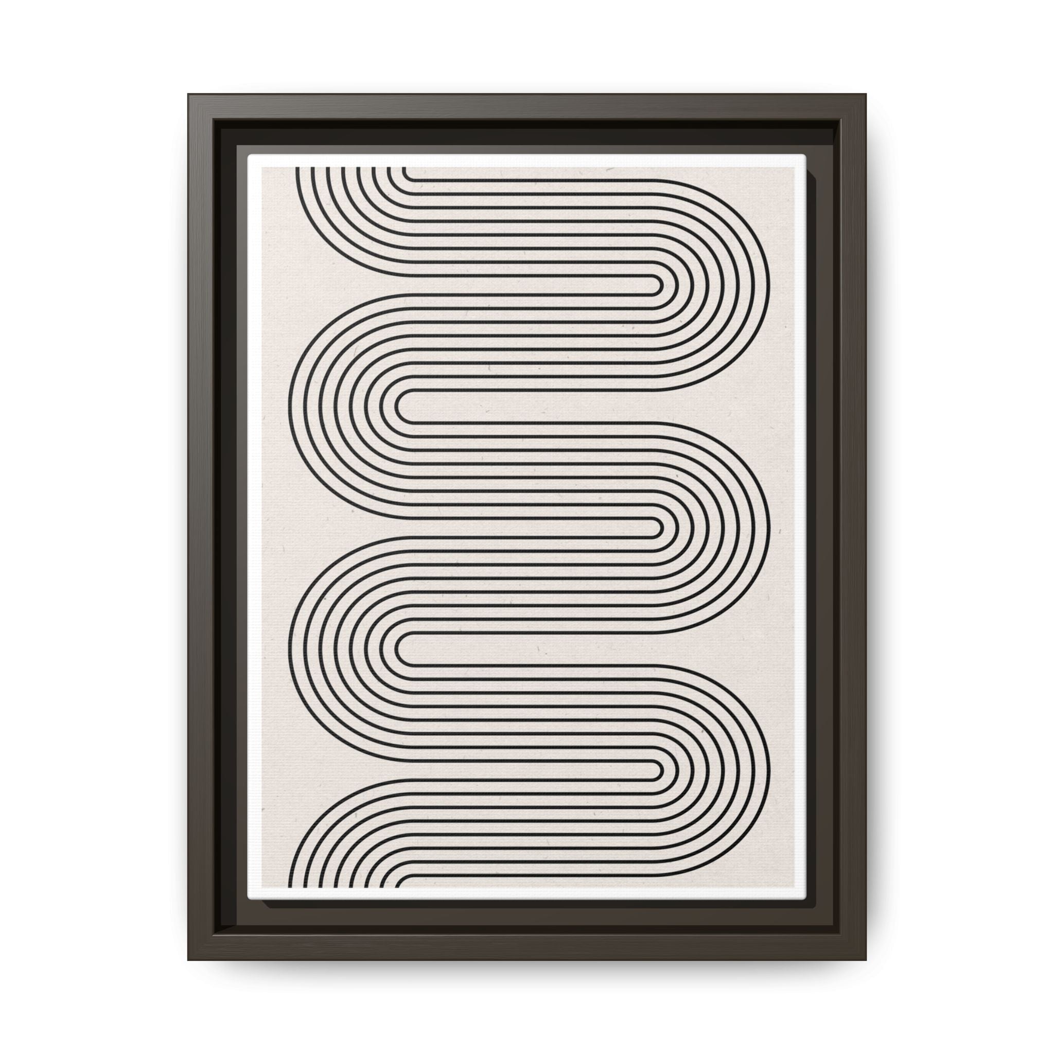 Monoline Rhythm Cascade - Framed