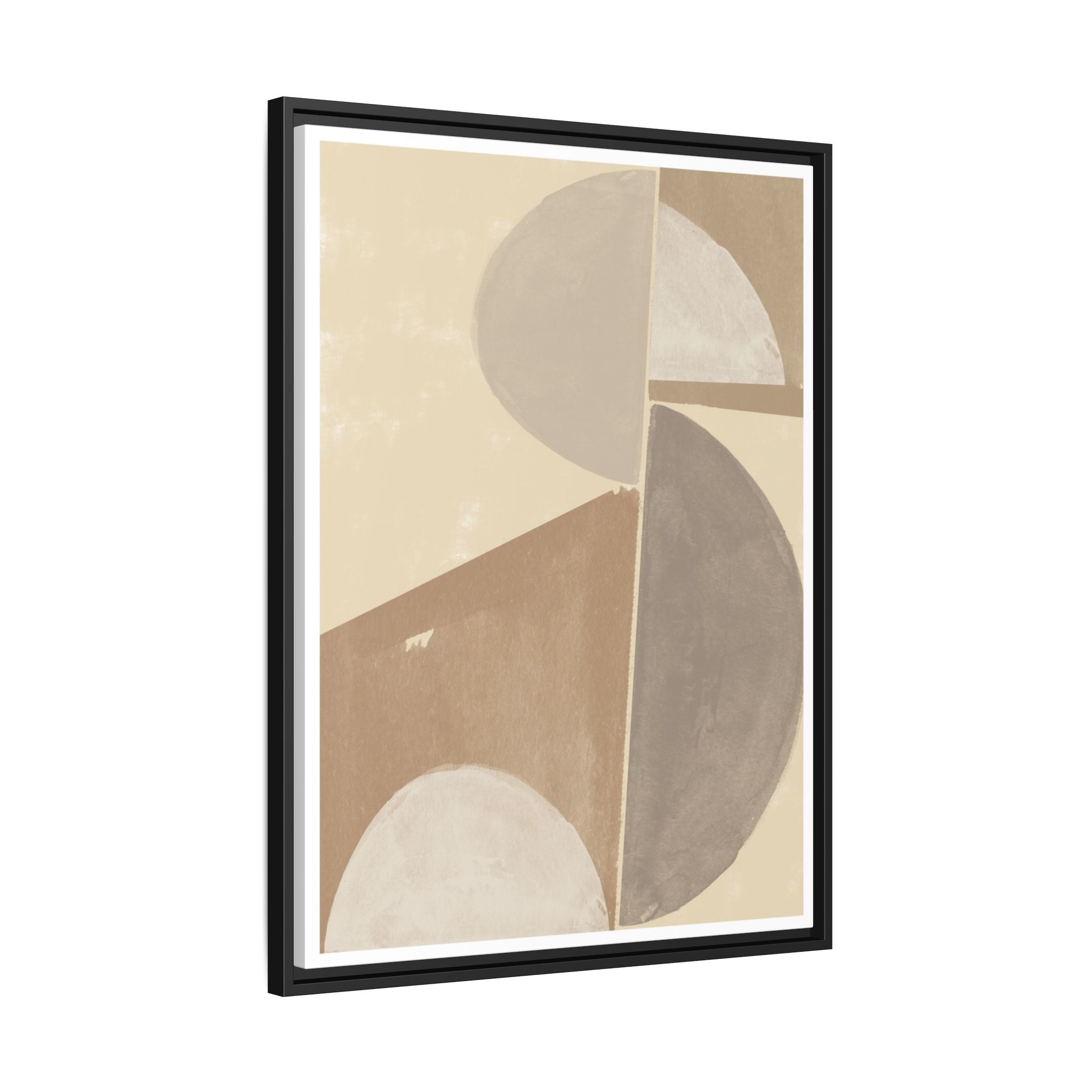 Desert Moon Geometry Echo - Framed