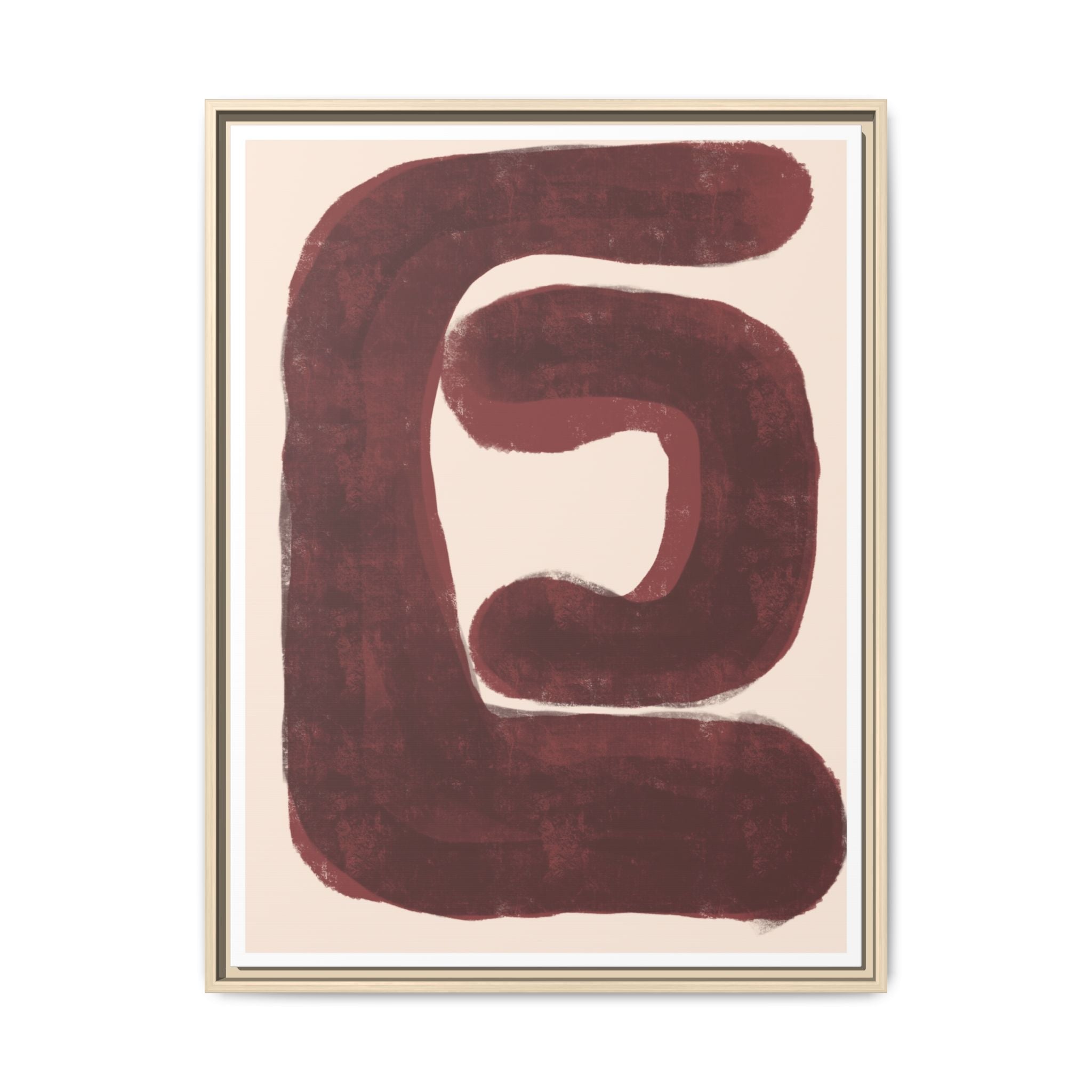 Burgundy Echo Form - Framed