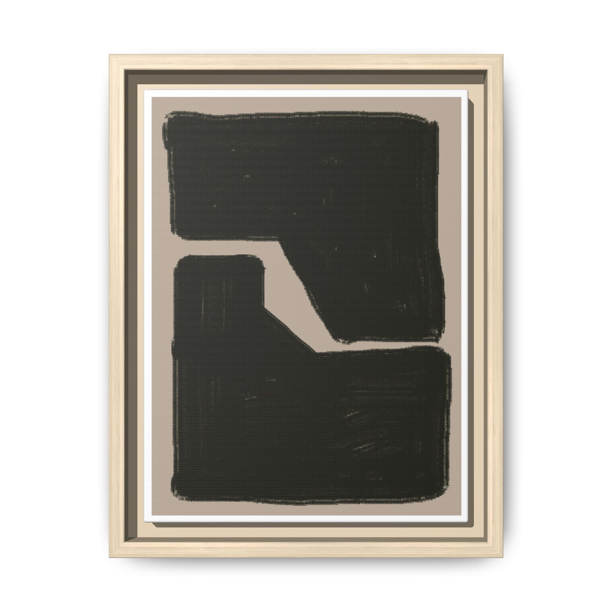 Midnight Geometry Passage - Framed