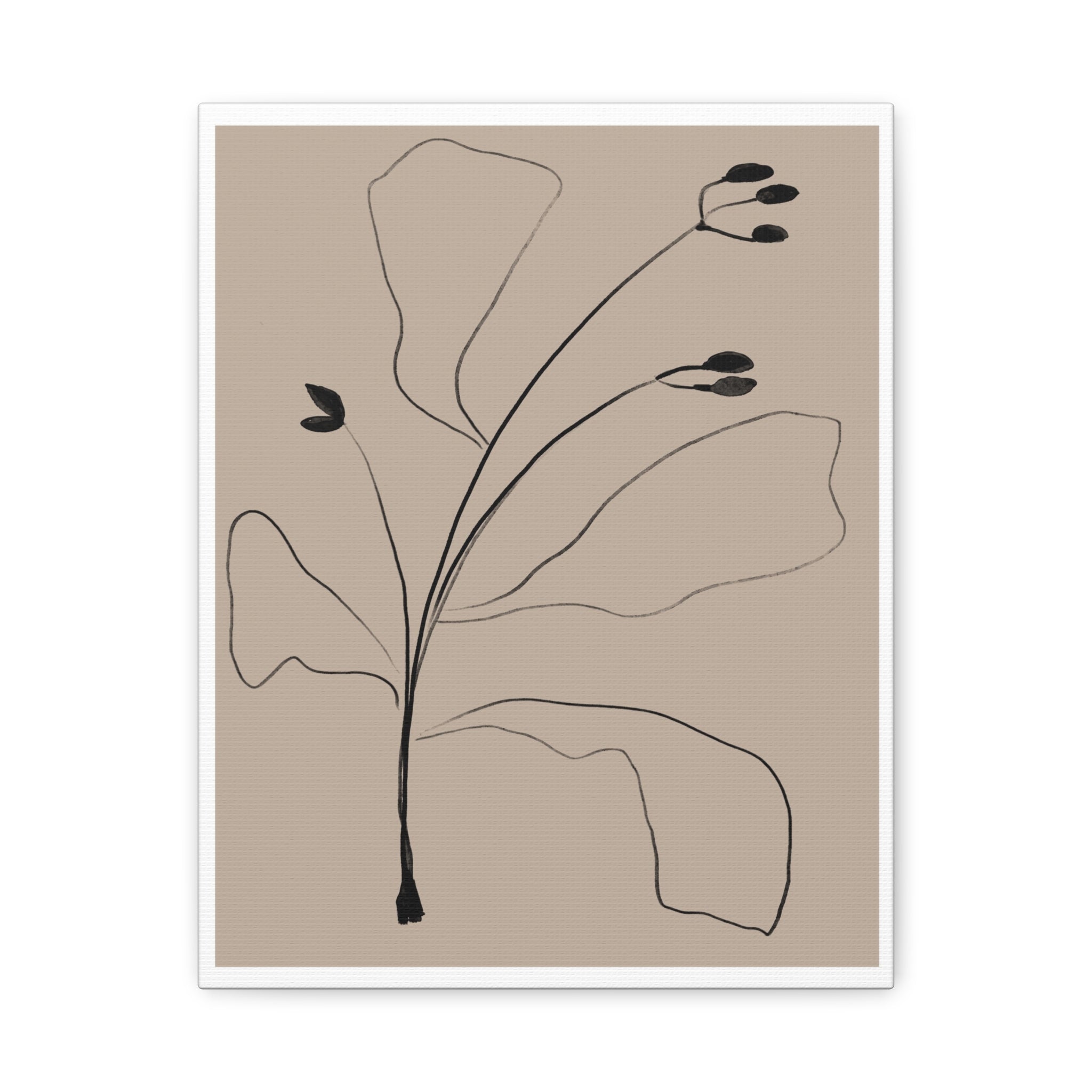 Quiet Botanical Gesture - Canvas