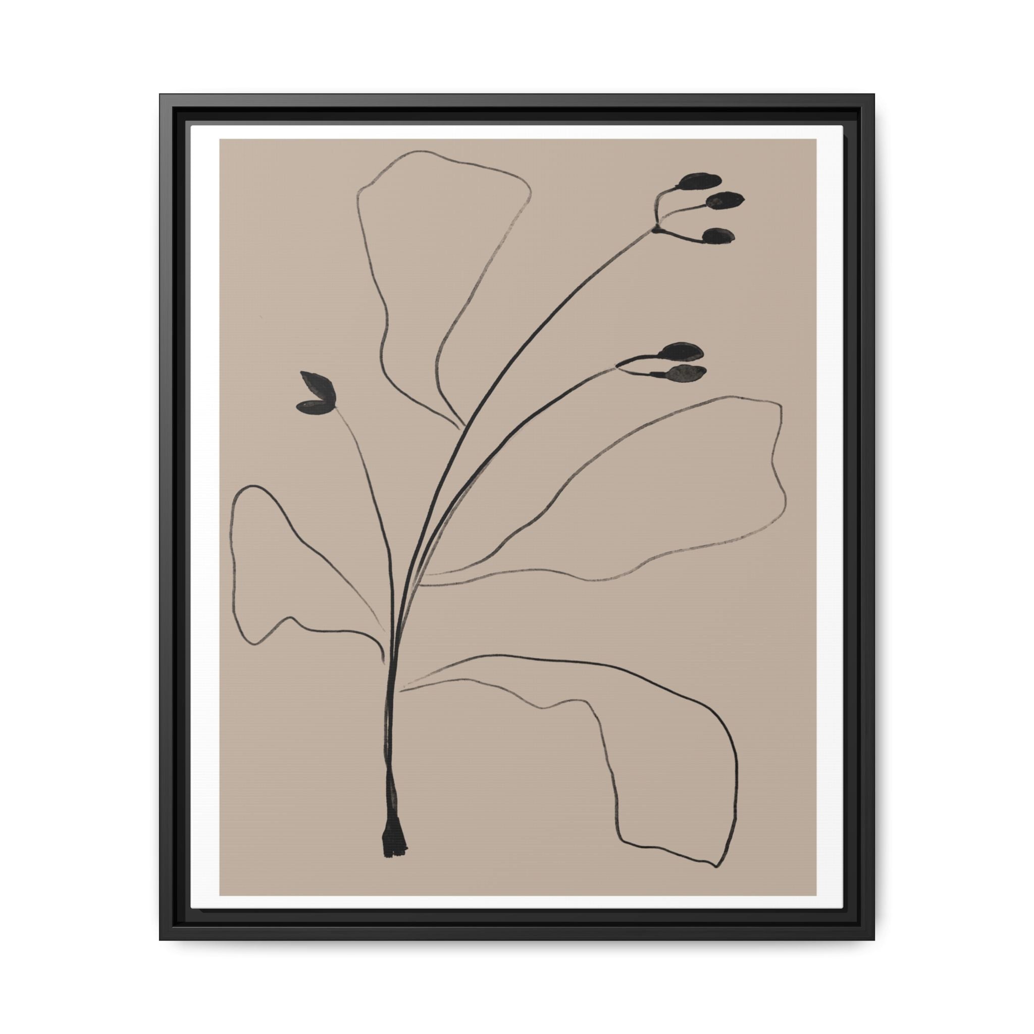 Quiet Botanical Gesture - Framed