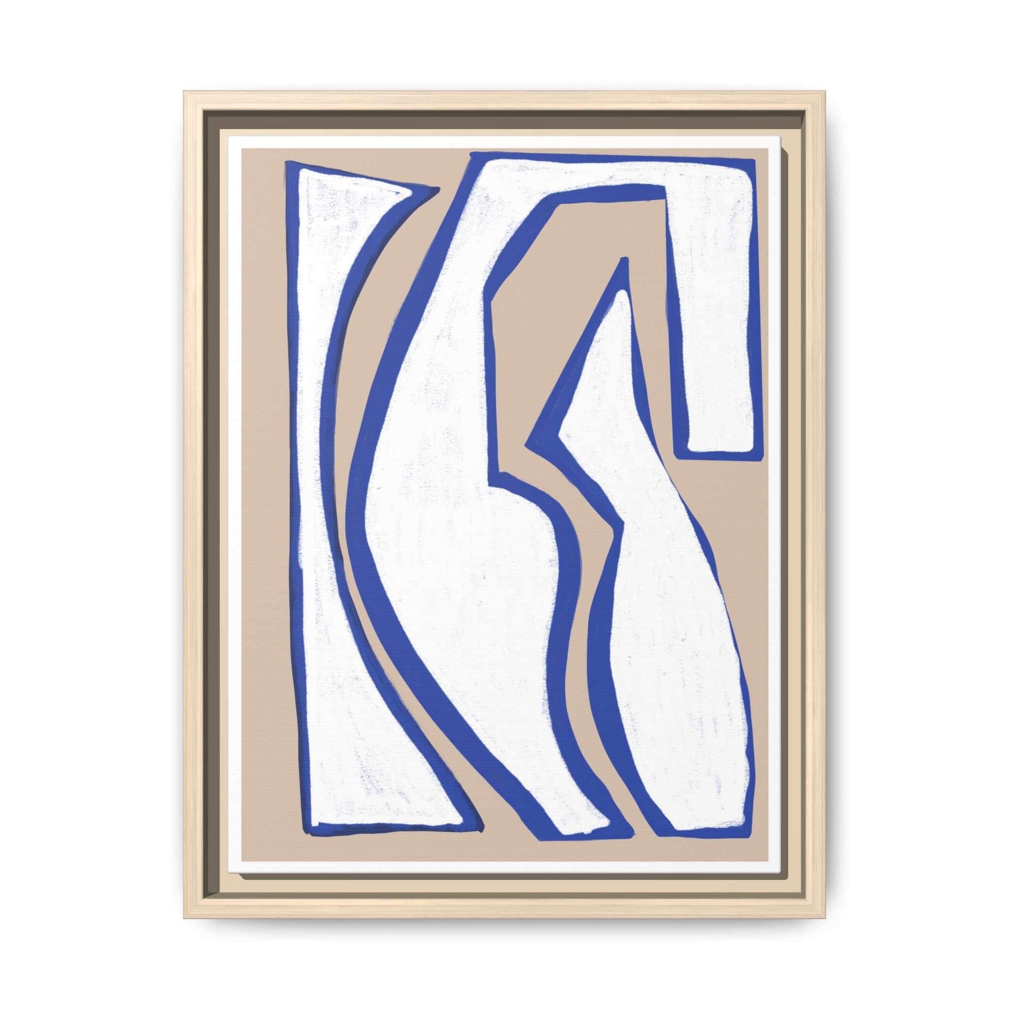 Cobalt Form Continuum - Framed
