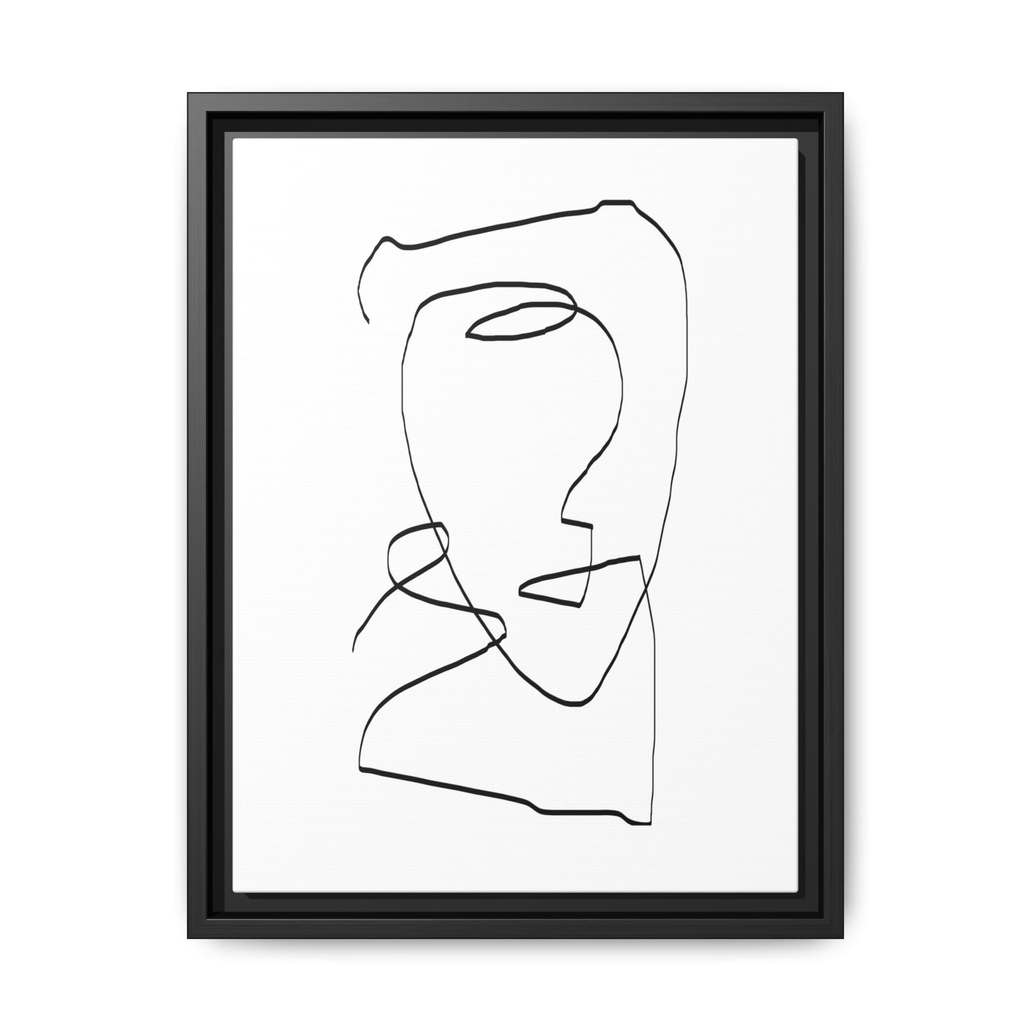 Silent Contour Reverie - Framed