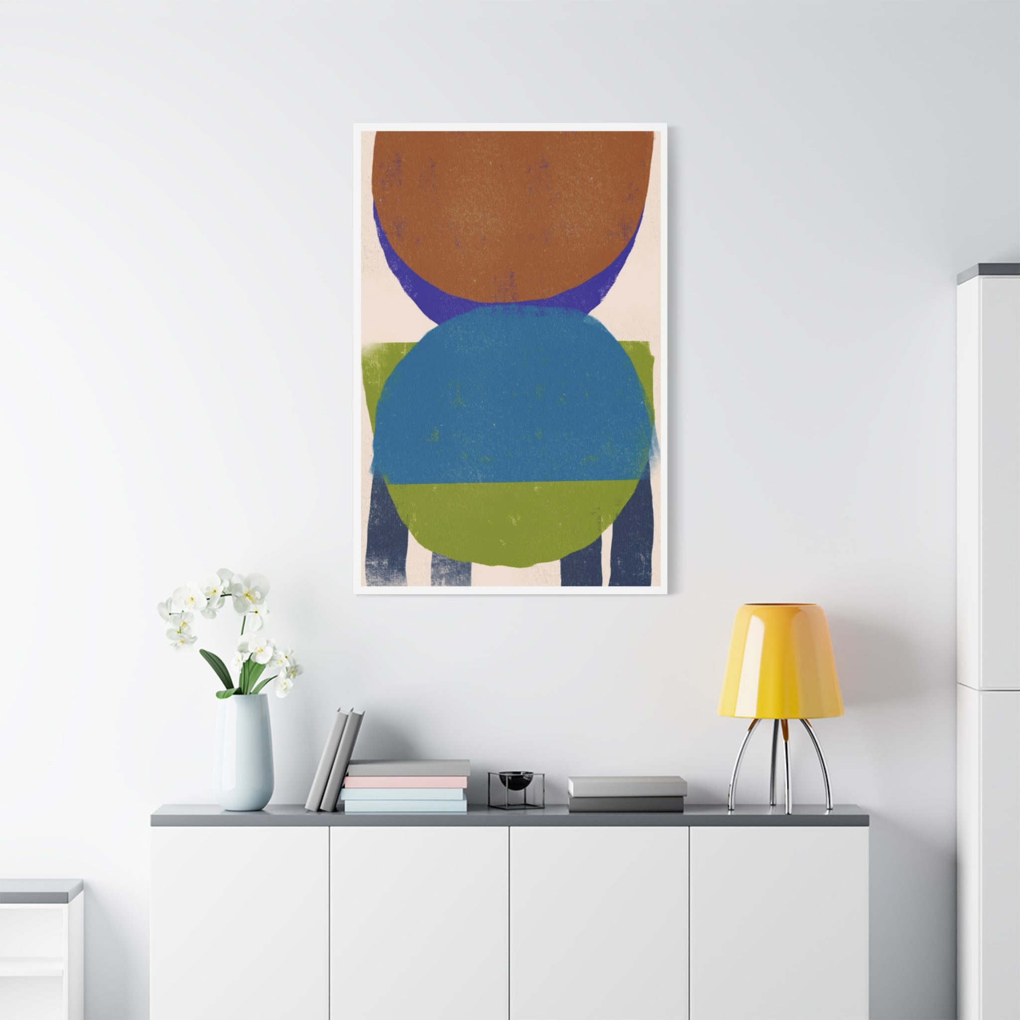 Azure Meadow Eclipse - Canvas