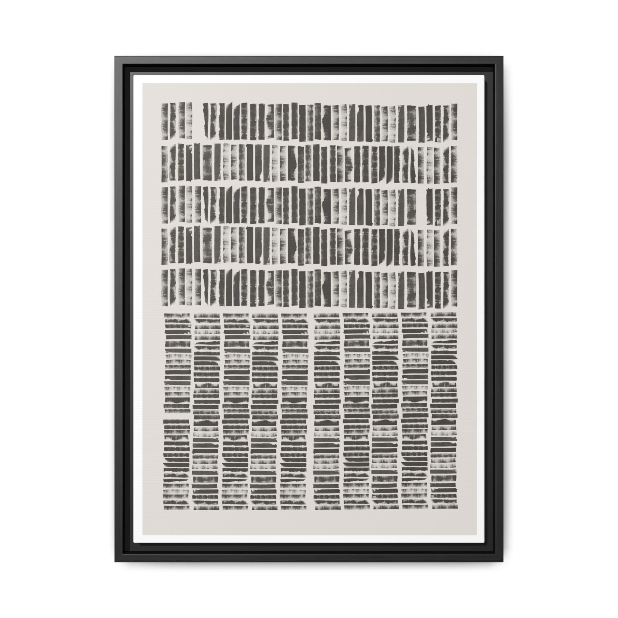 Shadow Rhythm Columns - Framed
