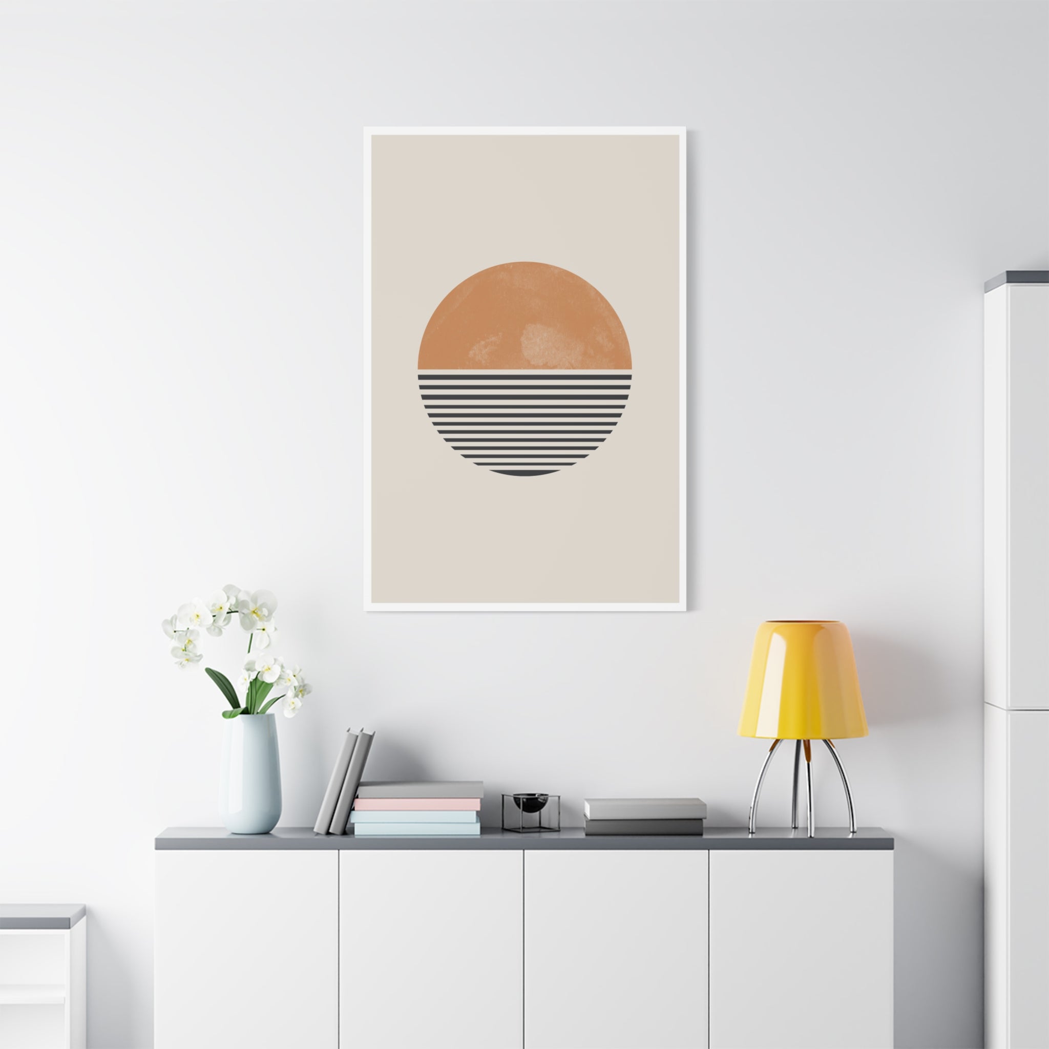 Amber Horizon Echoes - Canvas