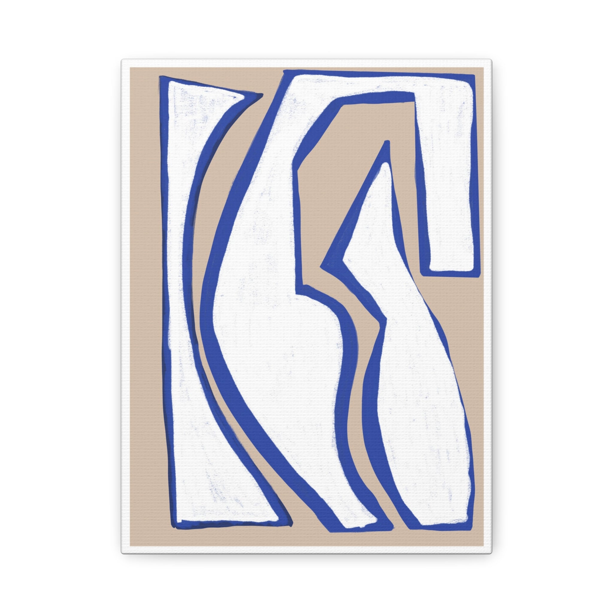 Cobalt Form Continuum - Canvas
