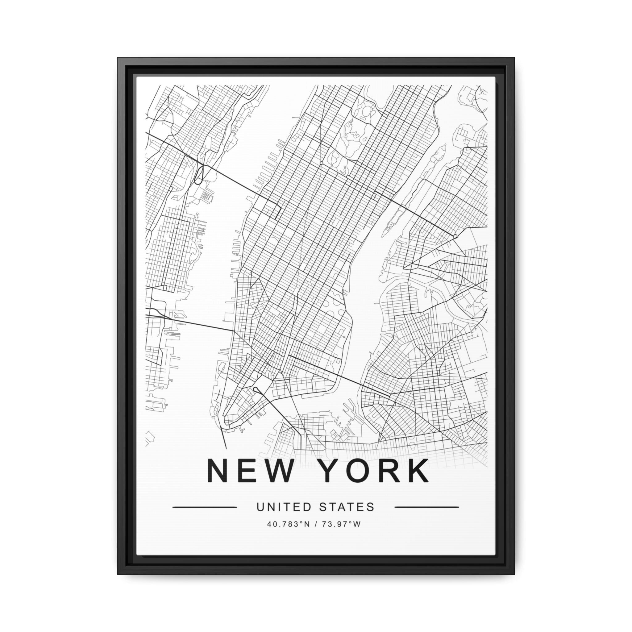 Metropolitan Gridline Reverie - Framed