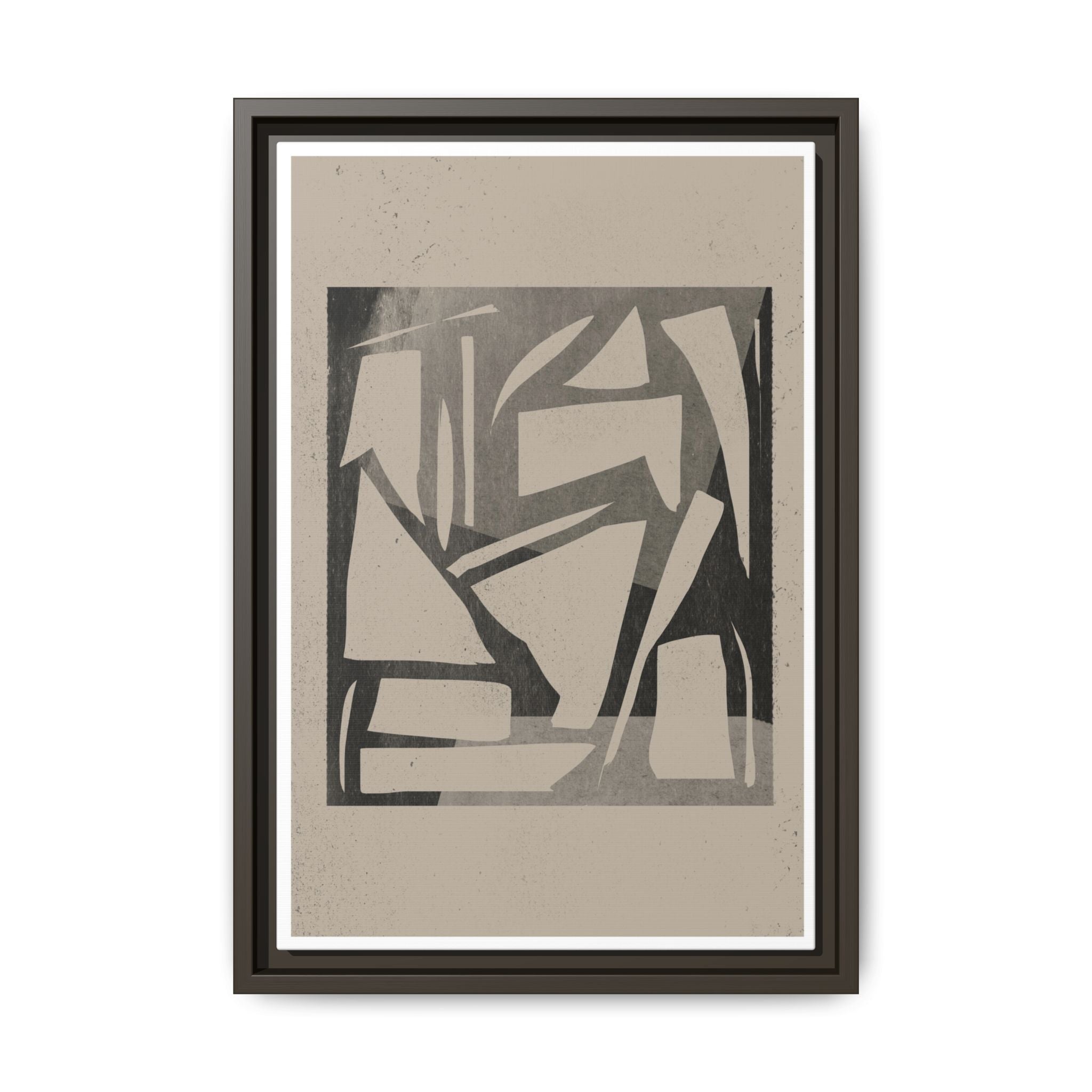 Shadow Fragment Rhythm Study - Framed