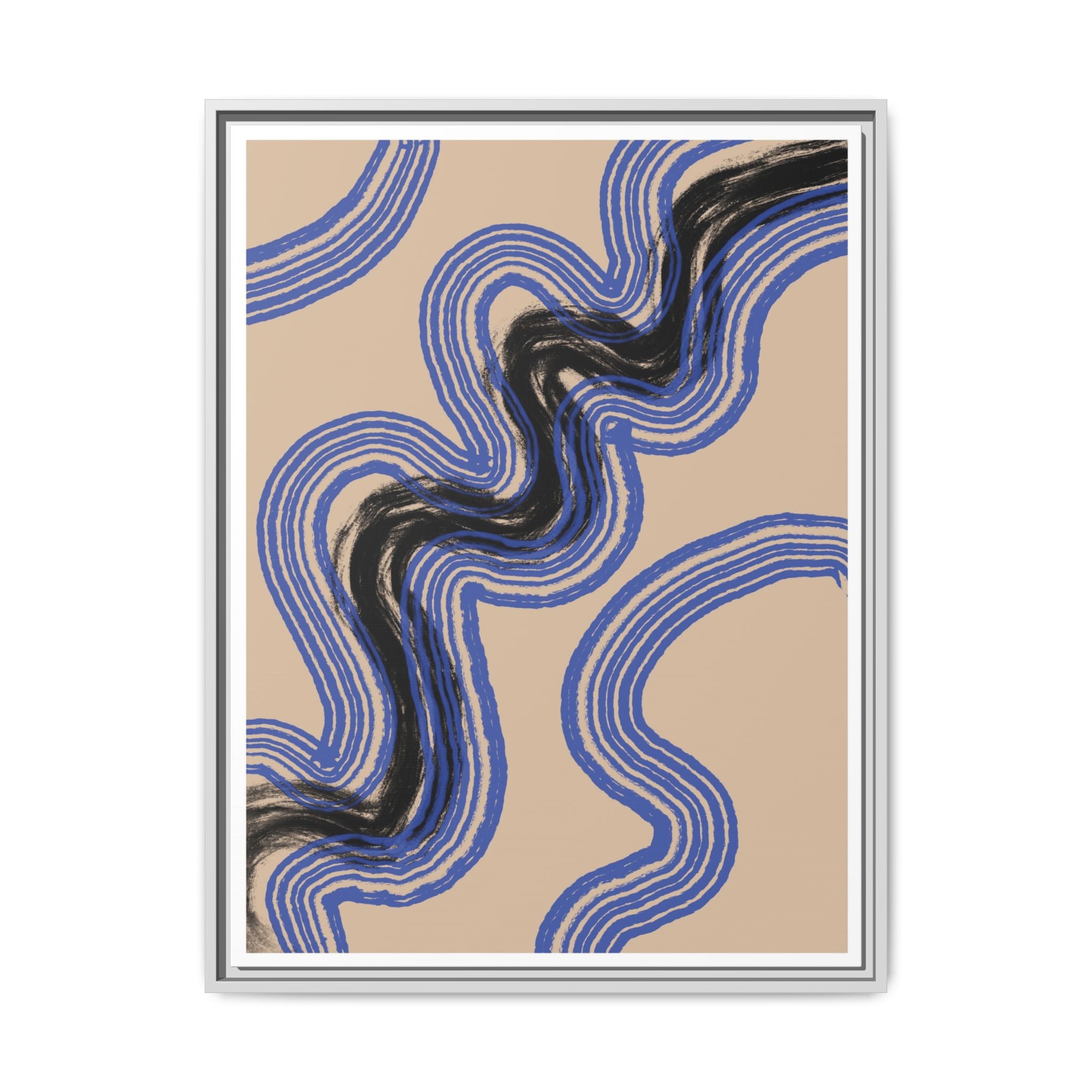 Indigo Rhythm Passage - Framed
