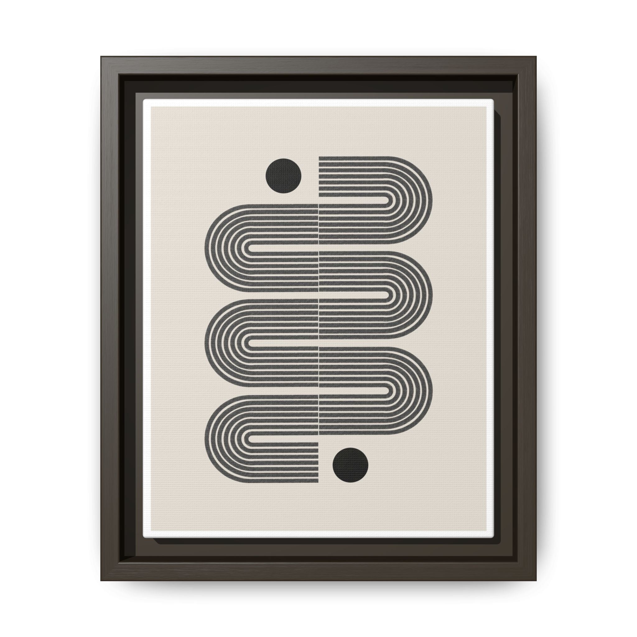 Midnight Circuit Flow - Framed