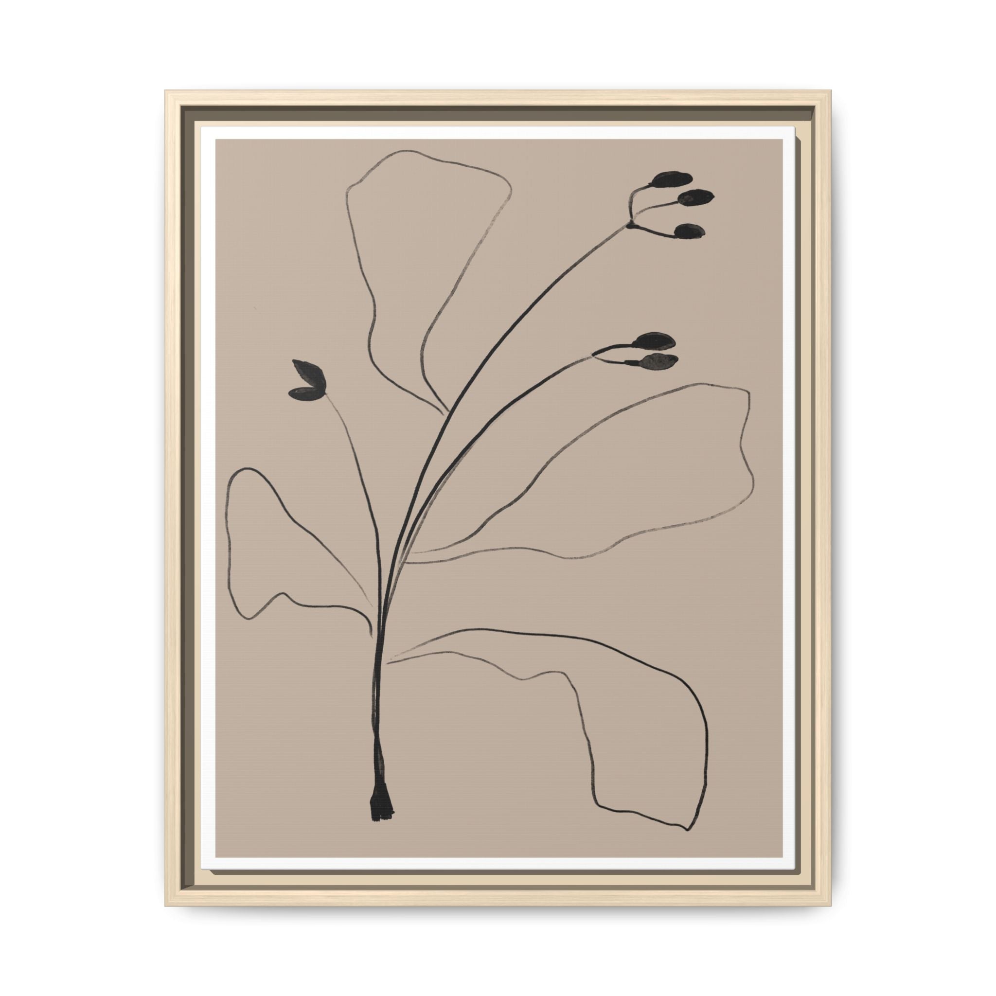 Quiet Botanical Gesture - Framed