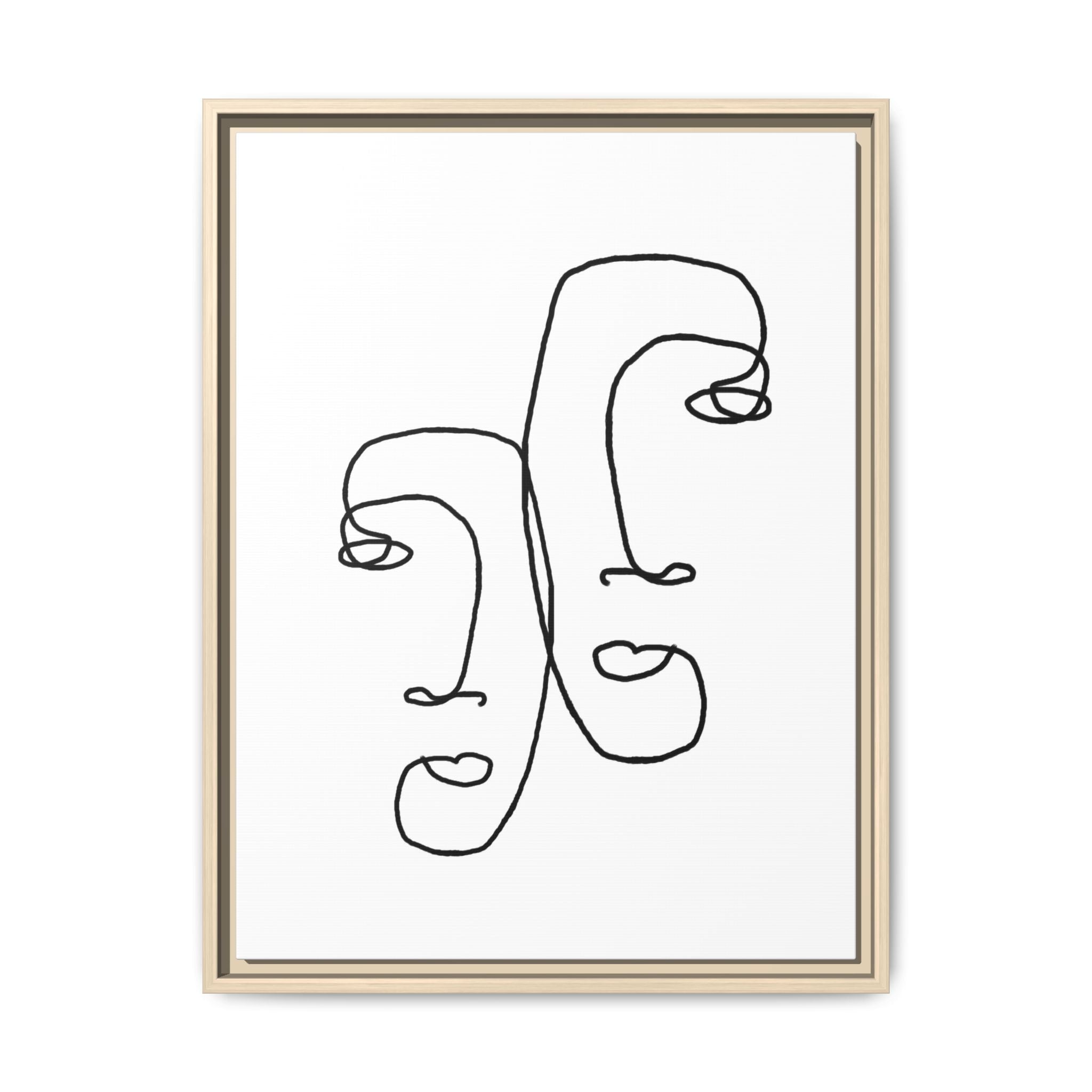 Silent Dual Reflections - Framed