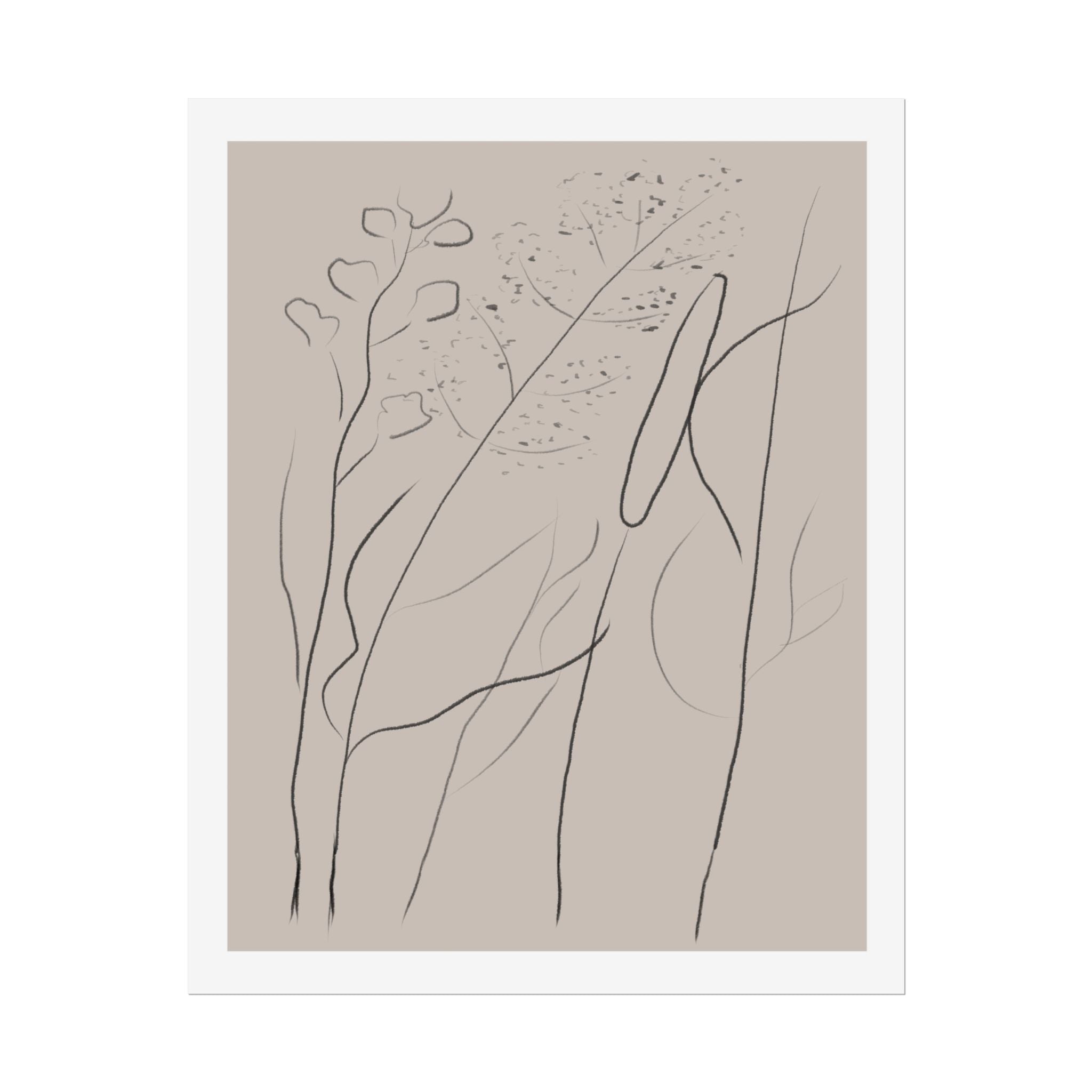 Quiet Woodland Traces - Poster